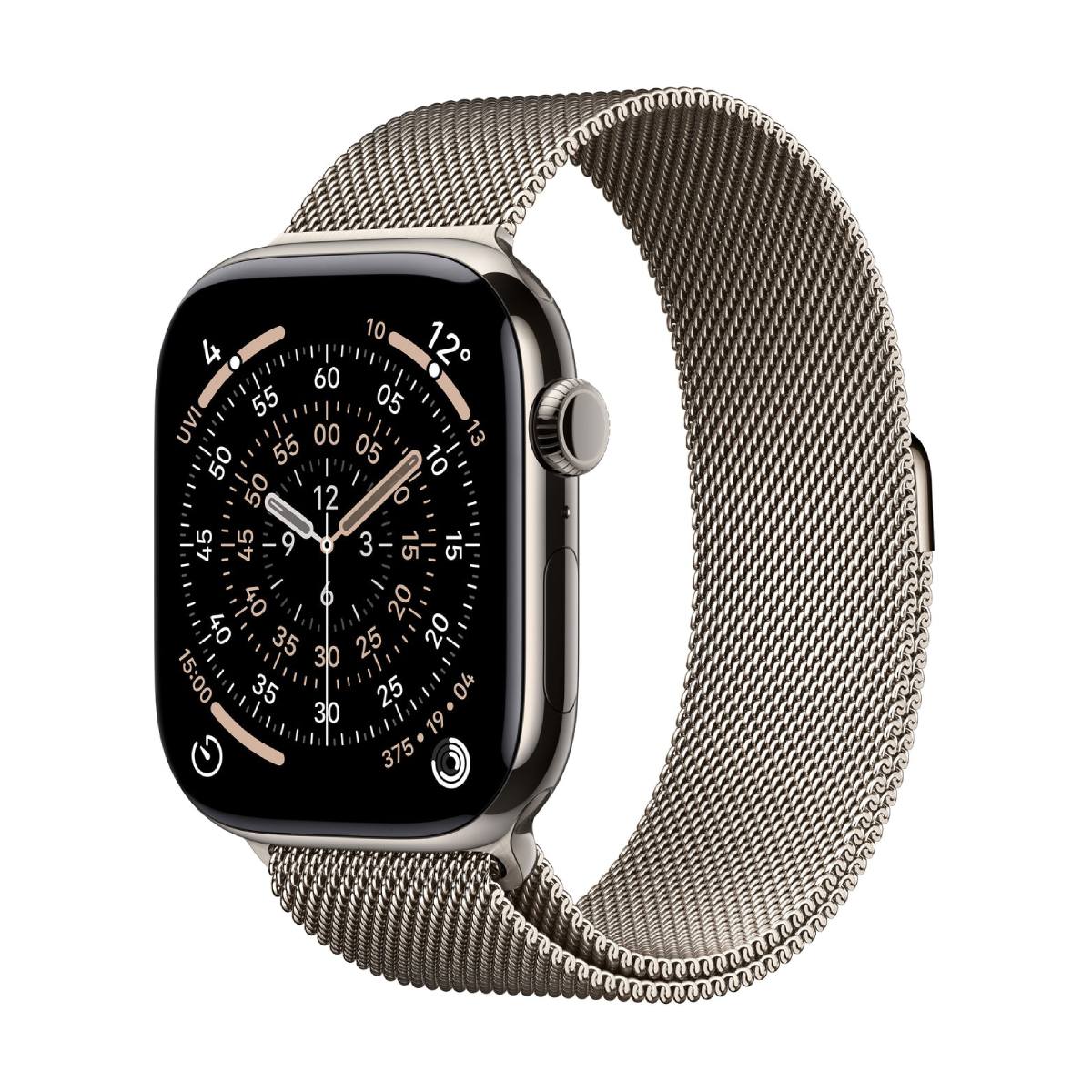 APPLE Smartwatch Series 11 GPS + Cellular 42 mm, Φυσικό Τιτανίου με Φυσικό Milanese Λουράκι  | Apple| Image 2