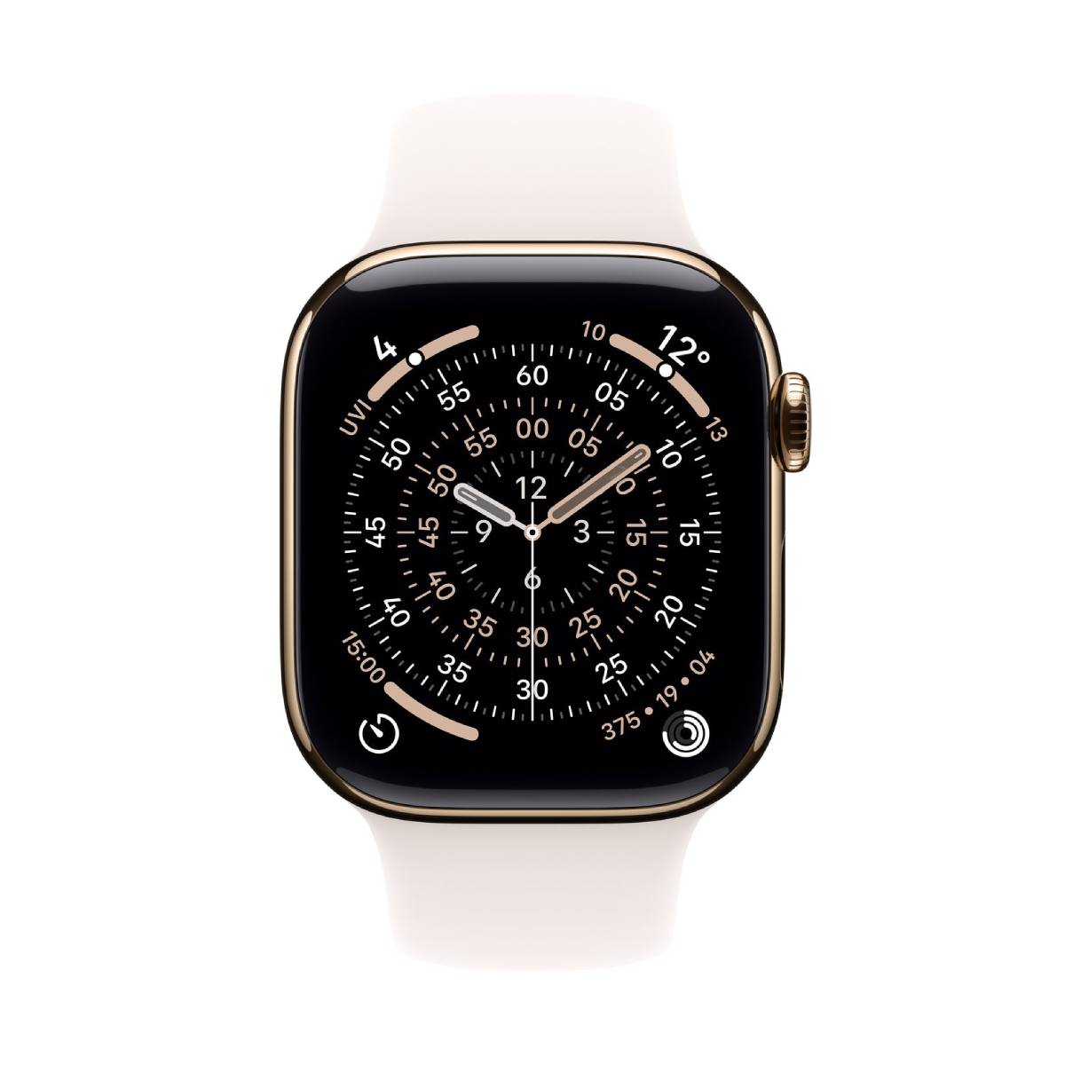 APPLE Smartwatch Series 11 GPS + Cellular 42 mm, Gold Titanium with Light Blush Sport Band M/L | Apple| Image 1