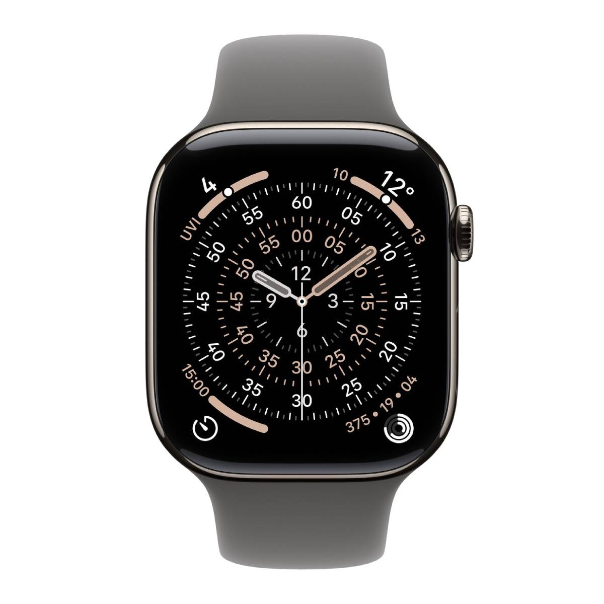 Image of suggested product: APPLE Smartwatch Series 11 GPS + Cellular 46 mm, Φυσικό Τιτανίου με Γκρι Αθλητικό Λουράκι S/M