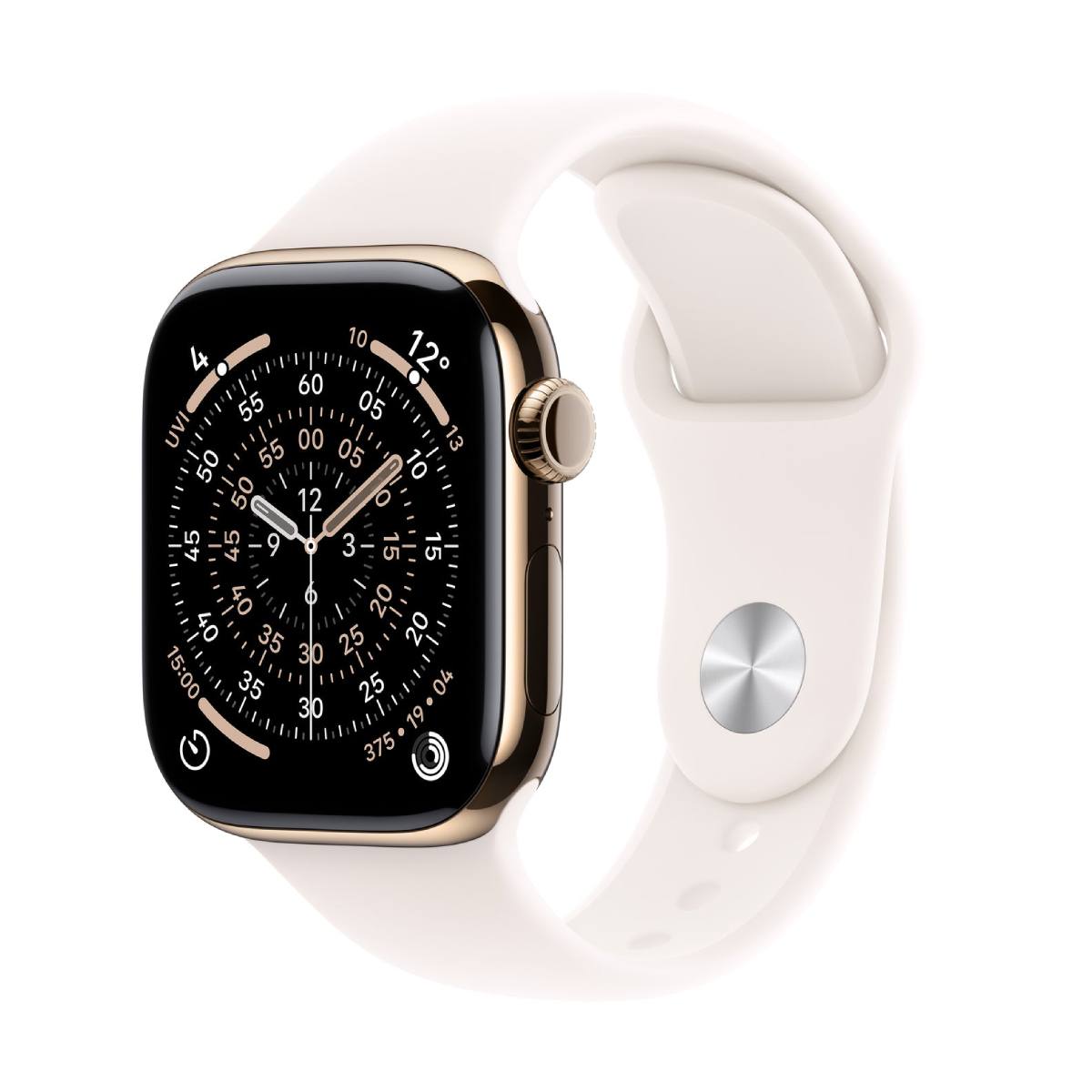 APPLE Smartwatch Series 11 GPS + Cellular 46 mm, Gold Titanium with Light Blush Sport Band S/M | Apple| Image 2