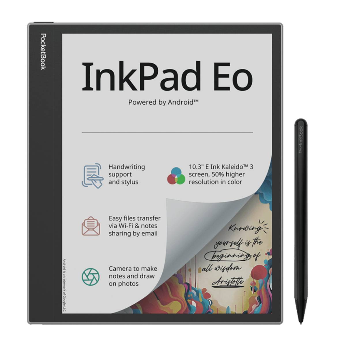 POCKETBOOK PB1042-M-WW InkPad Eo E-Book Reader, Grey | Pocketbook| Image 1