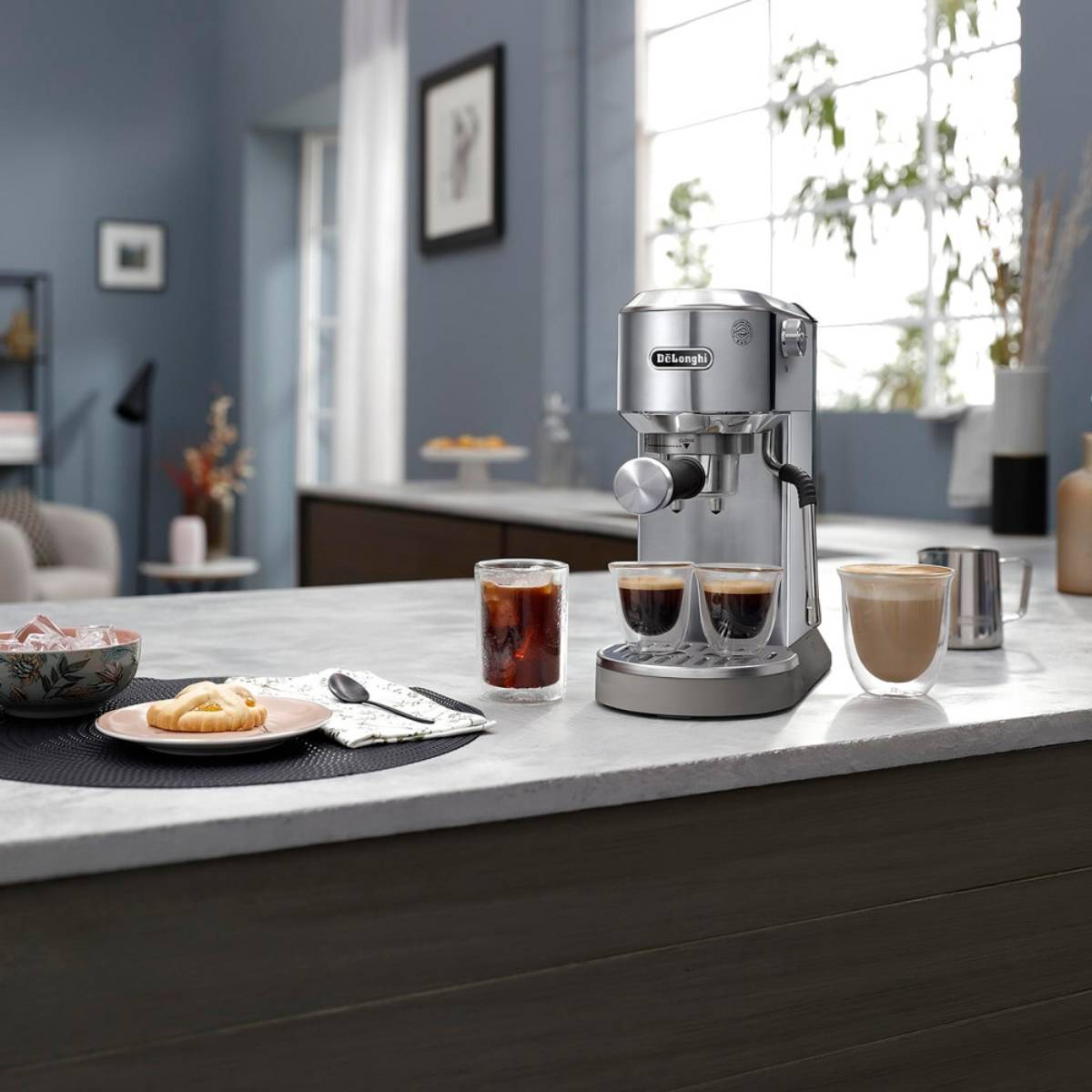 DELONGHI EC890.M Dedica Duo Μηχανή Espressso, Ασημί  | Delonghi| Image 6