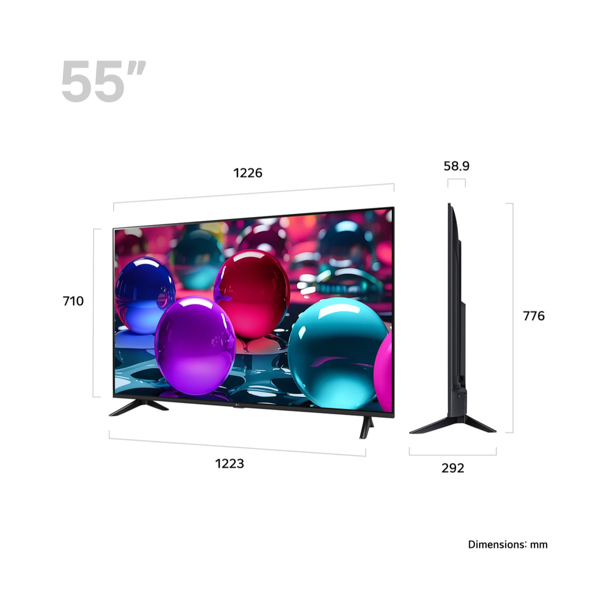 LG 55UA73003LA UHD 4K Smart LED Τηλεόραση, 55" product image  | image 5