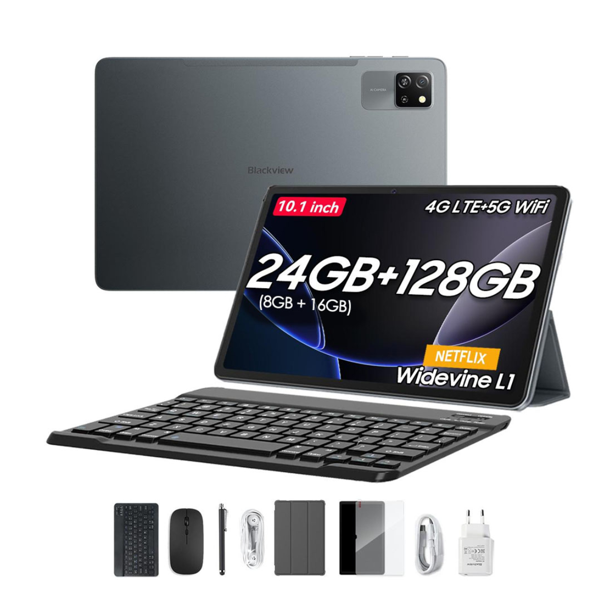 BLACKVIEW Tab 60 Pro 4G Σετ Tablet 128 GB 10.1", Γκρίζο | Blackview| Image 1