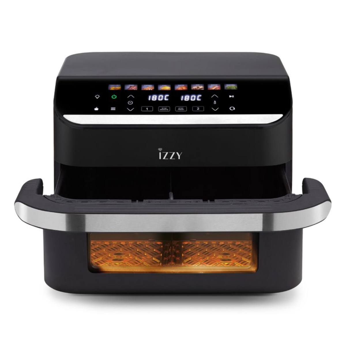 Image of suggested product: IZZY 224638 IZ-8260 Φριτέζα Αέρος με Διπλό Αποσπώμενο Κάδο XXL 11 Λίτρα, Μαύρο