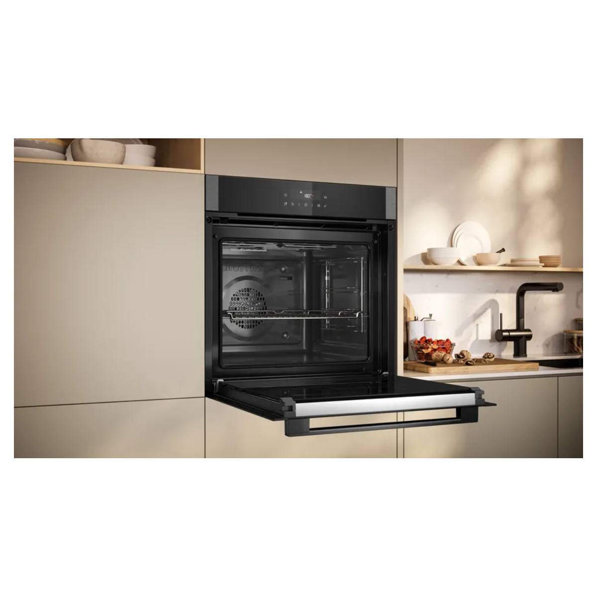 NEFF B2ACJ7AG0 Εντοιχιζόμενος Φούρνος με Πυρόλυση 71 Λίτρα, Γραφίτης Γκρίζο | Neff| Image 3