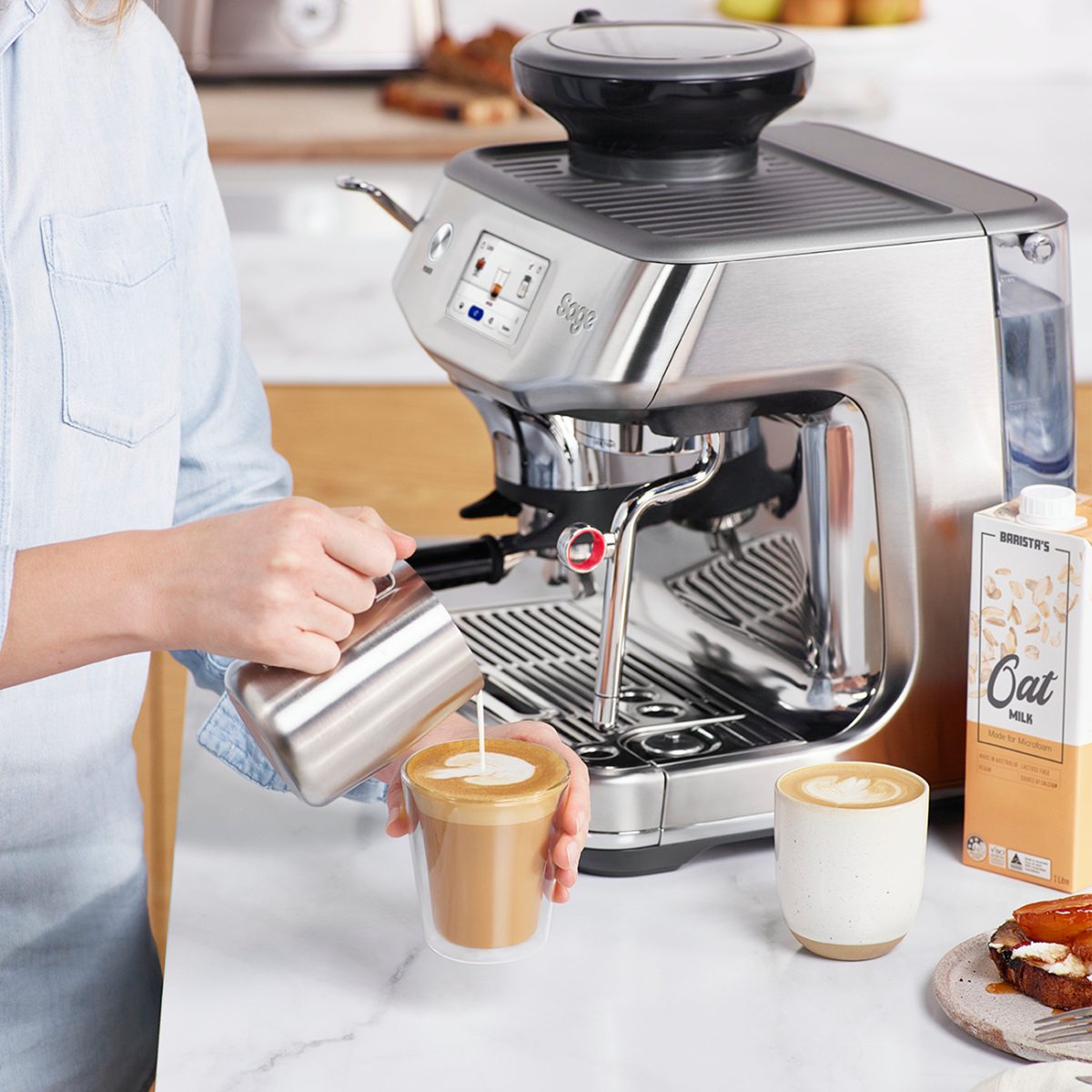 SAGE SES882BSS4GUK1 the Barista Touch Impress Μηχανή Espresso | Sage| Image 9