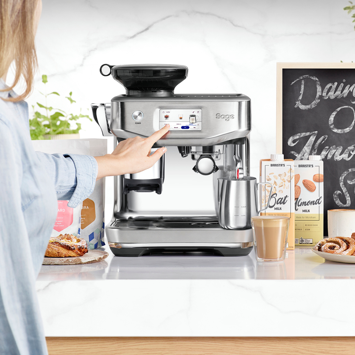 SAGE SES882BSS4GUK1 the Barista Touch Impress Μηχανή Espresso | Sage| Image 5