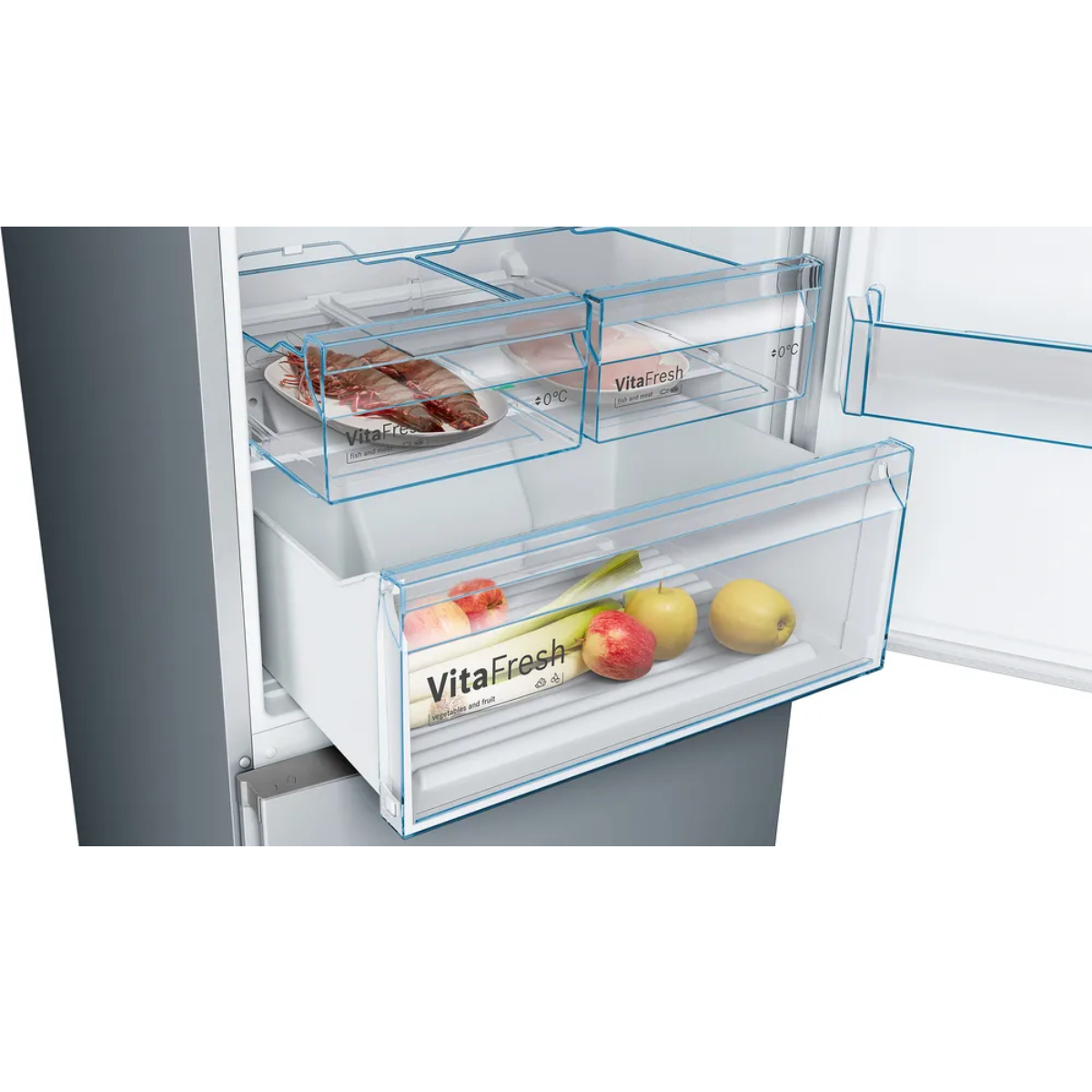 BOSCH KGN49XIEA Refrigerator with Bottom Freezer, Silver | Bosch| Image 3