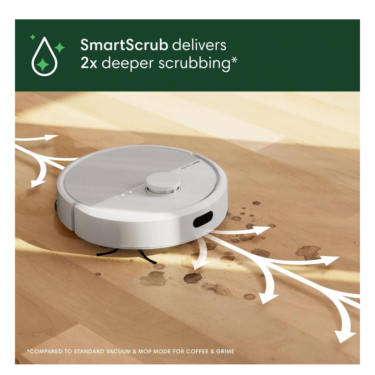 ROOMBA G185240 Plus 405 Combo+ Ρομποτική Σκούπα-Σφουγγαρίστρα με Κάδο, Άσπρο | Irobot| Image 2