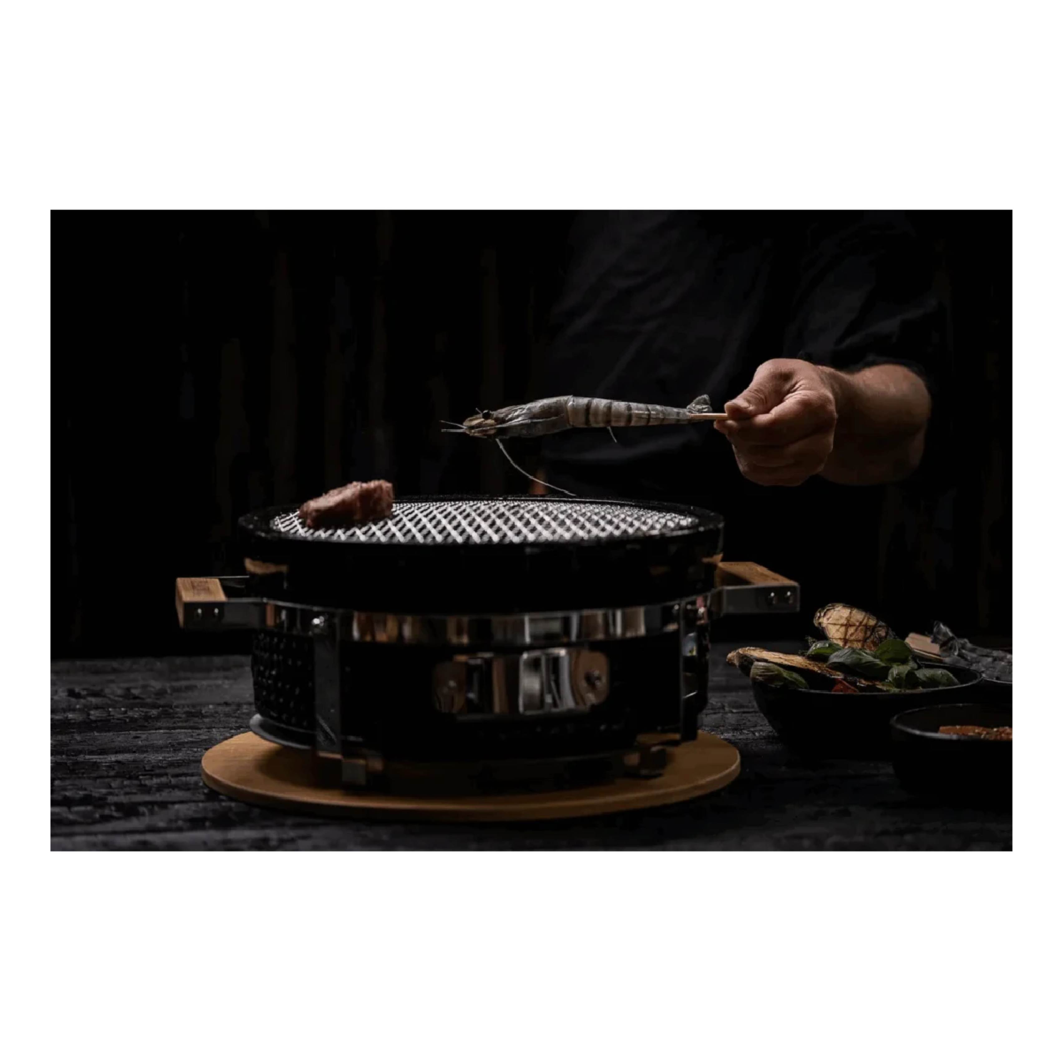 KAMADO IMS-15HRO Στρόγγυλη Ψησταριά Κάρβουνου Hibachi  | Kamado| Image 7