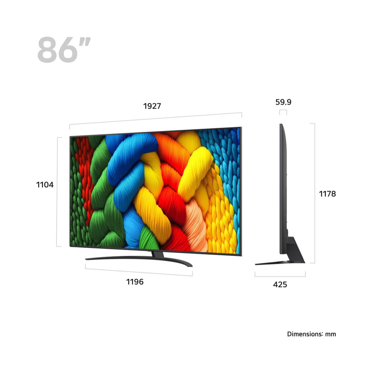 LG 86NANO81A6A  NanoCell UHD 4K Smart Τηλεόραση, 86" | Lg| Image 3