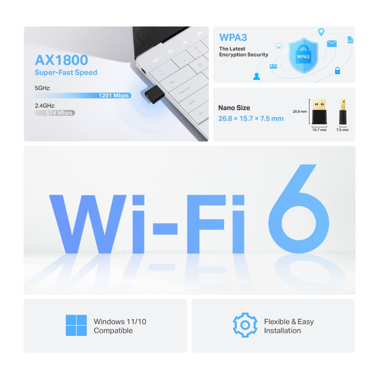 TP-LINK Archer TX20U Nano Wi-Fi 6 Ασύρματος Αντάπτορας USB | Tp-link| Image 2