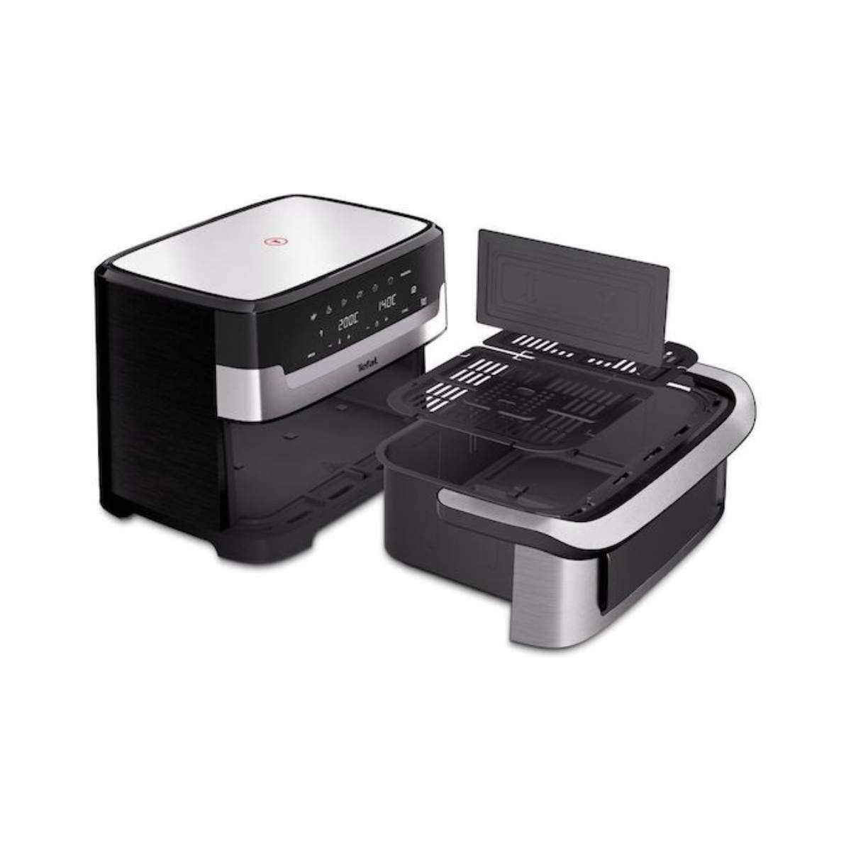 TEFAL EY922D Dual Easy Fry Flex Φριτέζα Αέρος 9 Λίτρα, Ασημί/Μαύρο | Tefal| Image 3