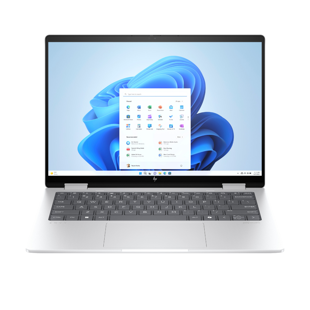 HP 14-FA0009NV Envy x360 2 σε 1 Φορητός Υπολογιστής 14", Ασημί | Hp| Image 2