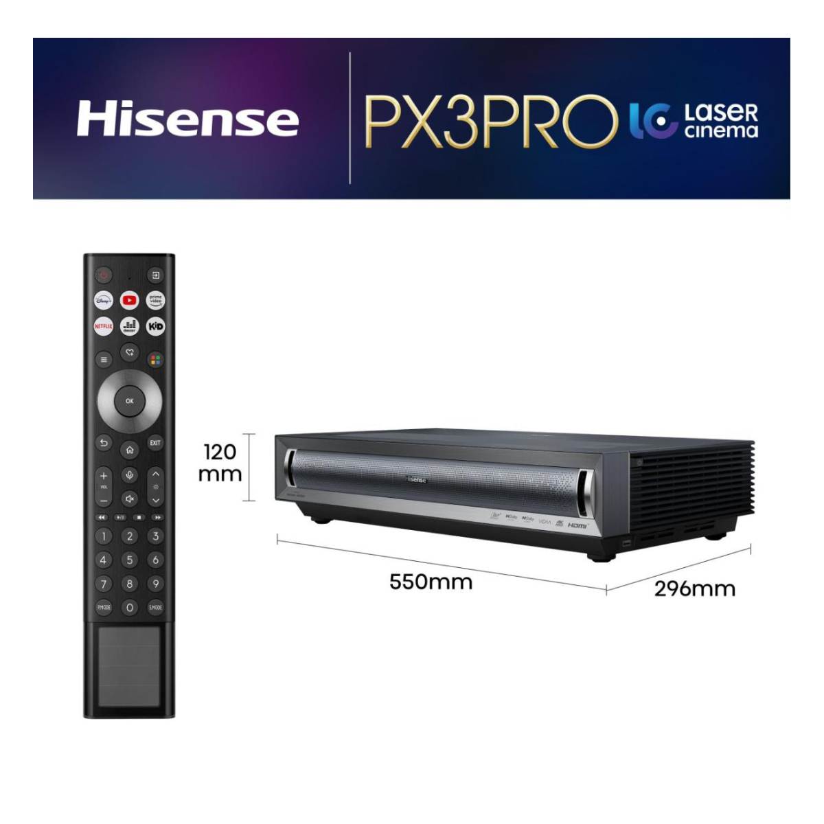 HISENSE PX3 Pro Smart Cinema Projector | Hisense| Image 5
