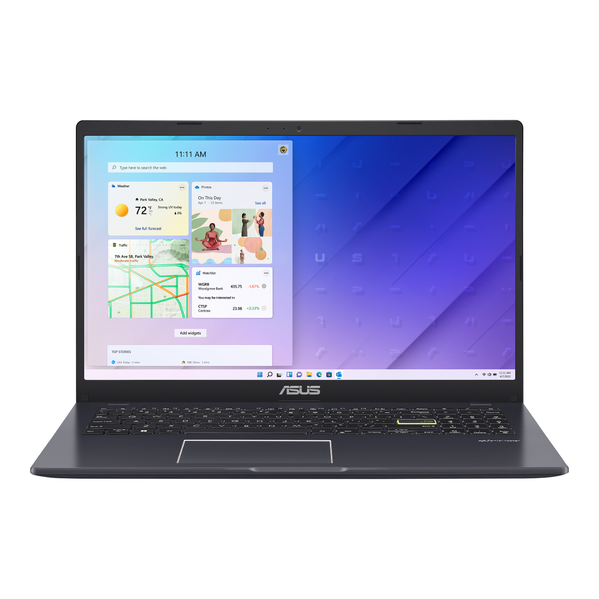 ASUS E510KA-BR1256WS Vivobook Go 15 Φορητός Υπολογιστής 15.6", Μαύρο | Asus| Image 1
