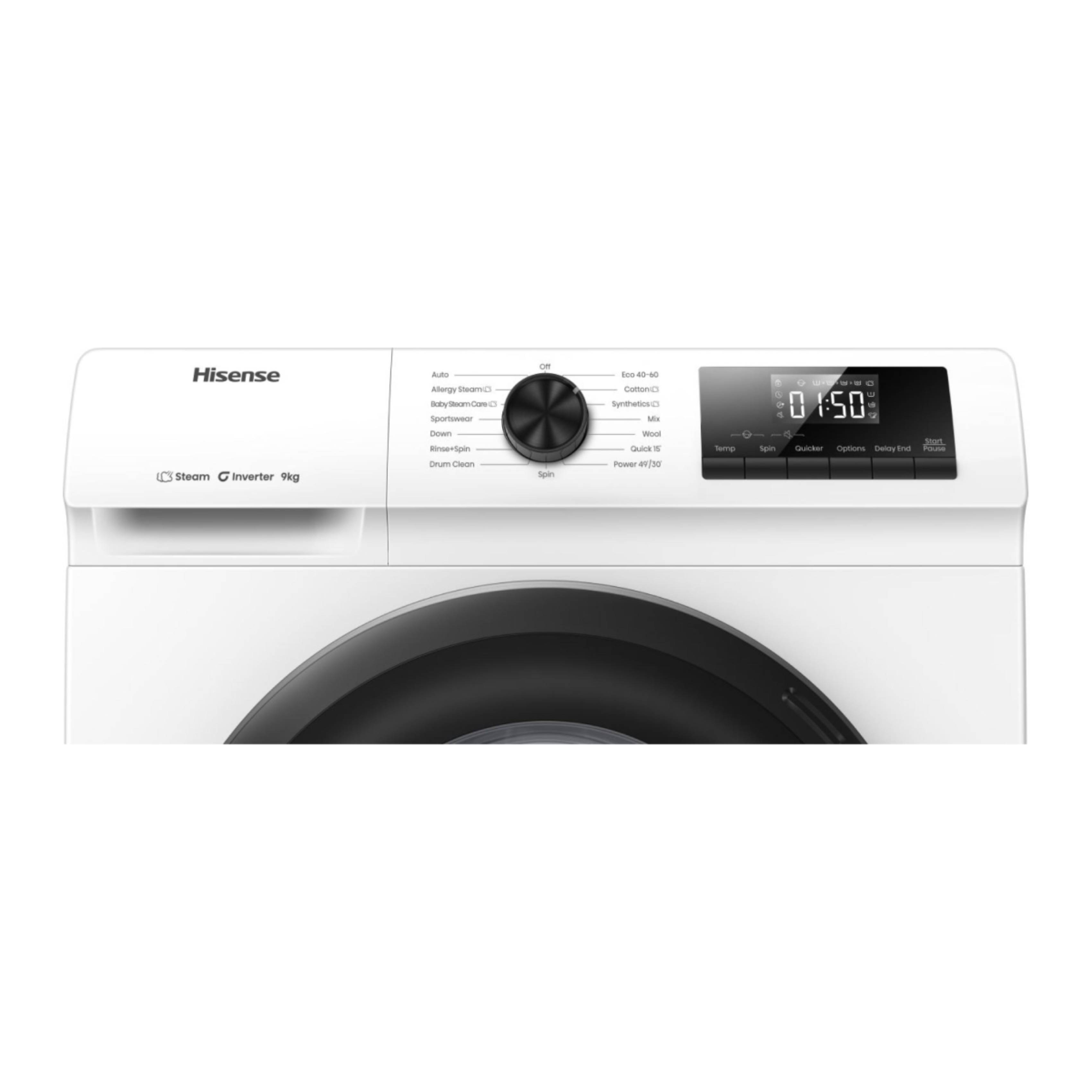 HISENSE WF1Q9041BW Πλυντήριο Ρούχων 9 kg, Άσπρο  | Hisense| Image 4
