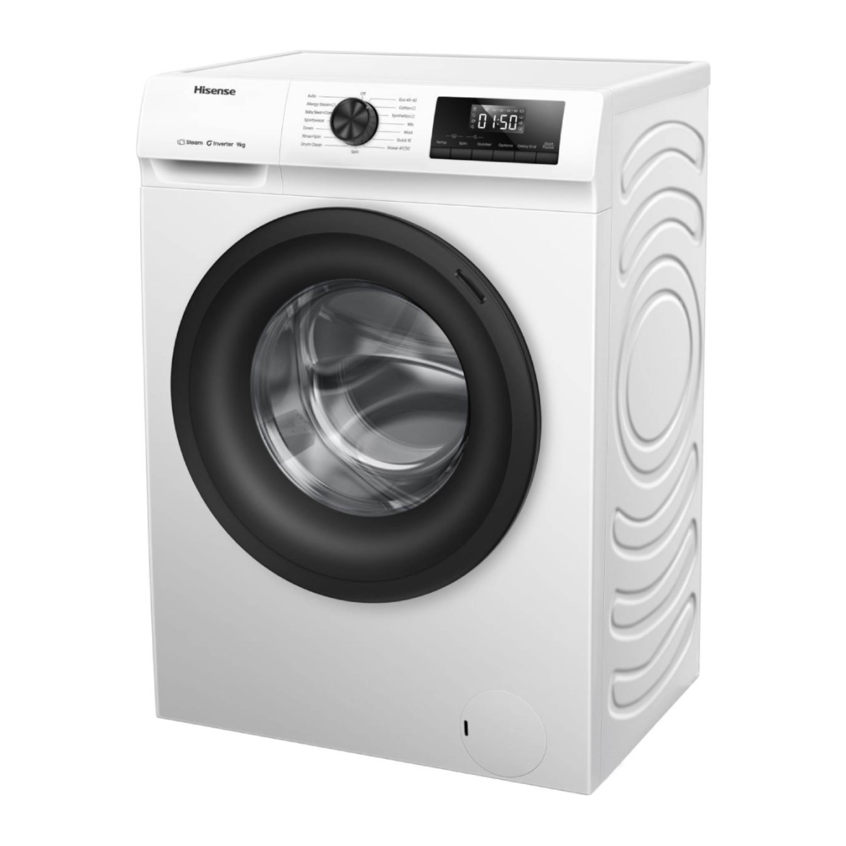 HISENSE WF1Q9041BW Πλυντήριο Ρούχων 9 kg, Άσπρο  | Hisense| Image 2