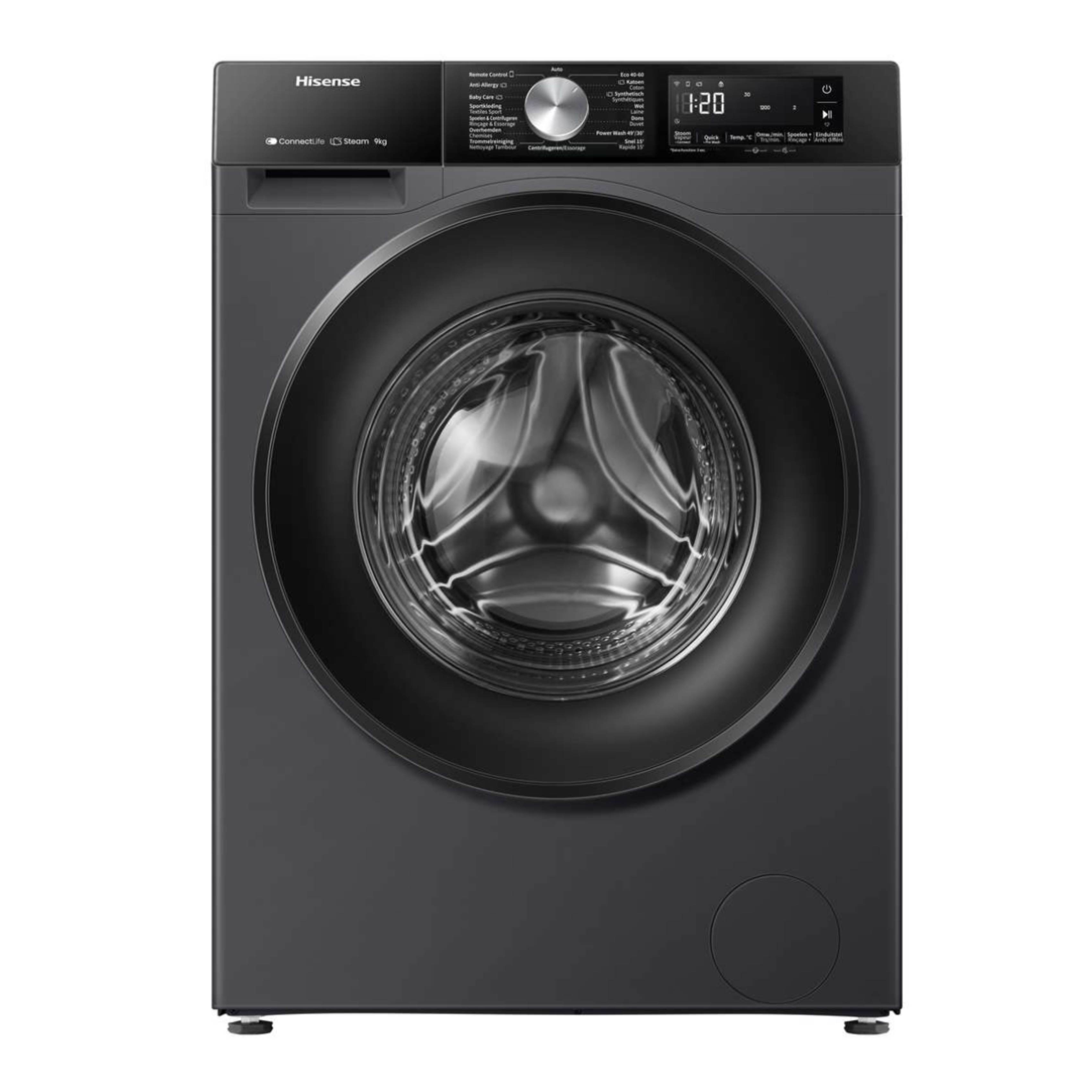 Image of suggested product: HISENSE WF3S9043BB3 Πλυντήριο Ρούχων 9kg, Μαύρο