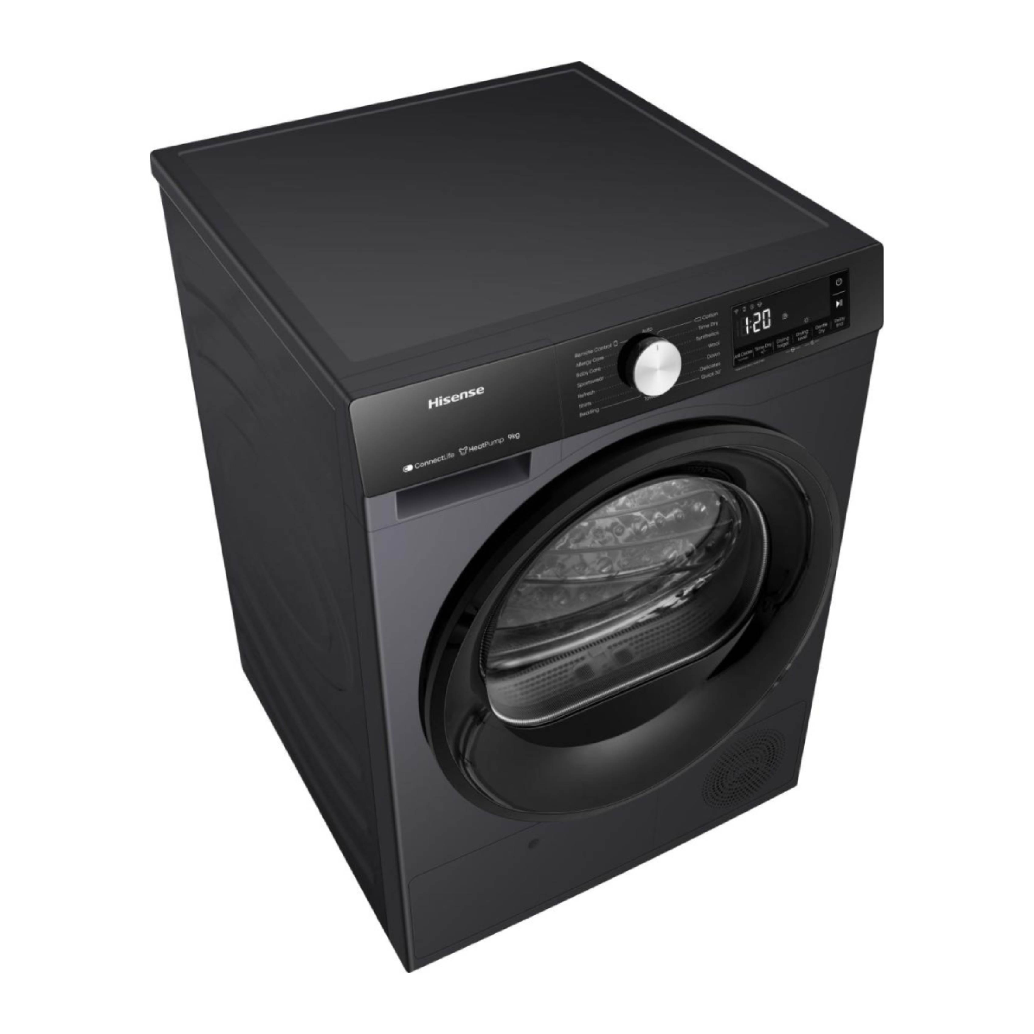 HISENSE DH3S902BB3 Στεγνωτήριο Ρούχων 9 kg, Μαύρο | Hisense| Image 4