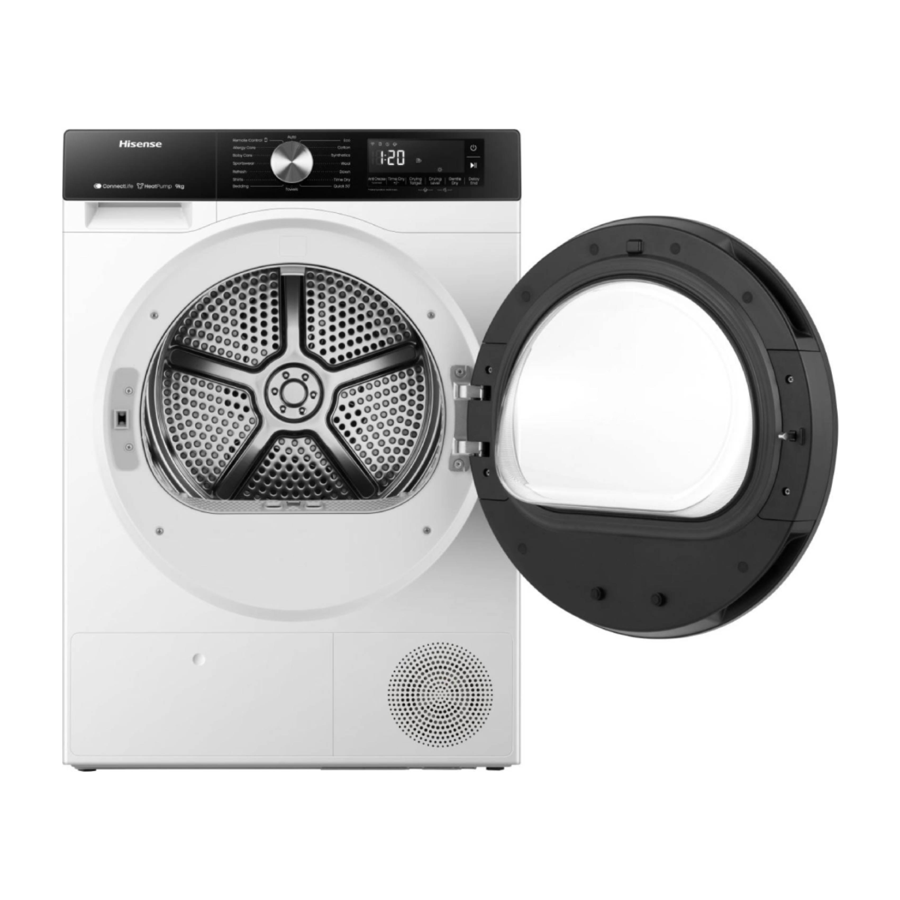 HISENSE DH3S902BW3 Στεγνωτήριο Ρούχων 9 kg, Άσπρο | Hisense| Image 3