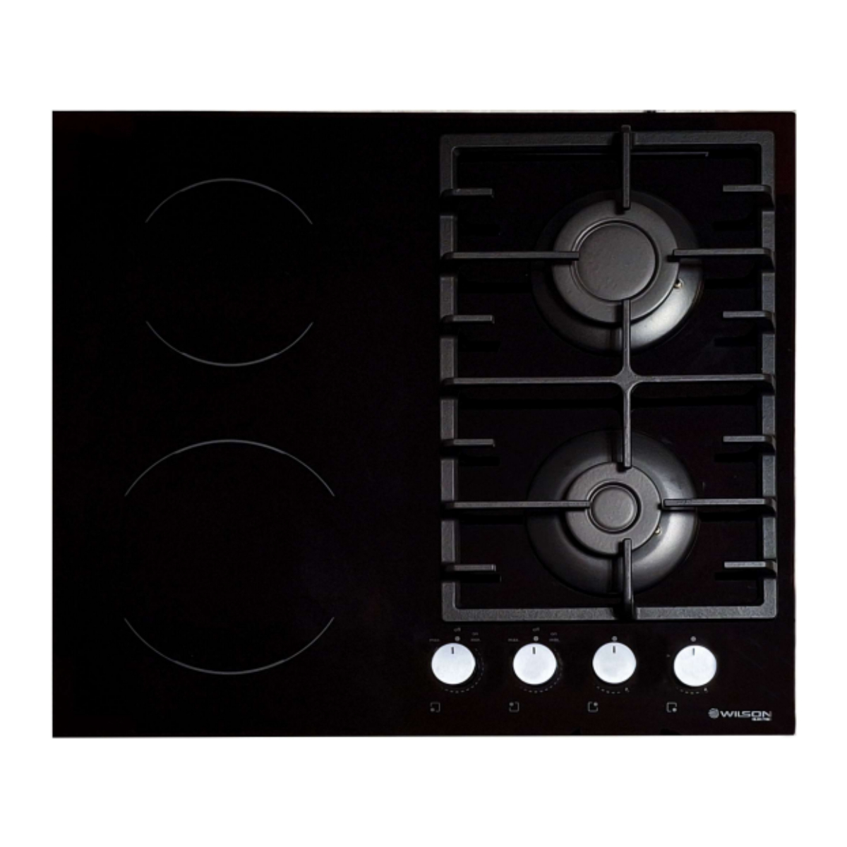 Image of suggested product: WILSON WVER652V2GXBK2 Εστία Ηλεκτρική/ Υγραερίου 60 cm, Μαύρο