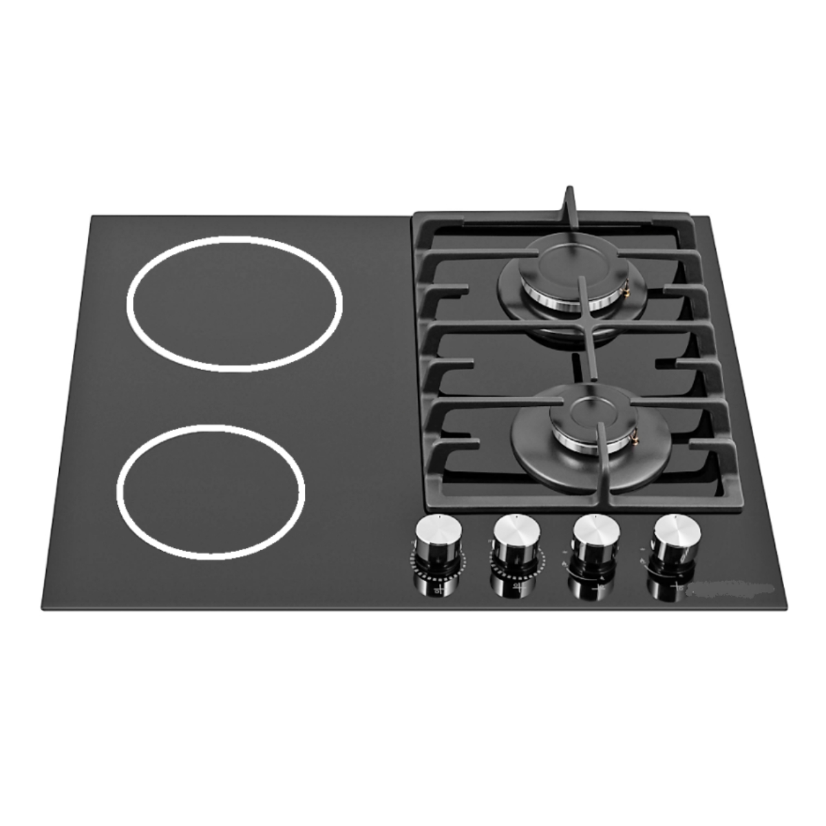 WILSON WVER652V2GXBK2 Εστία Ηλεκτρική/ Υγραερίου 60 cm, Μαύρο | Wilson| Image 2