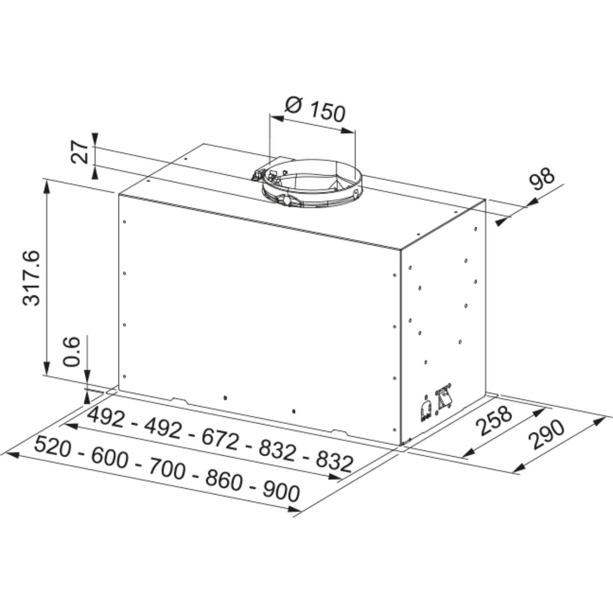 FRANKE FBFE BK A52 Box Flush Εντοιχιζόμενος Aπορροφητήρας | Franke| Image 6