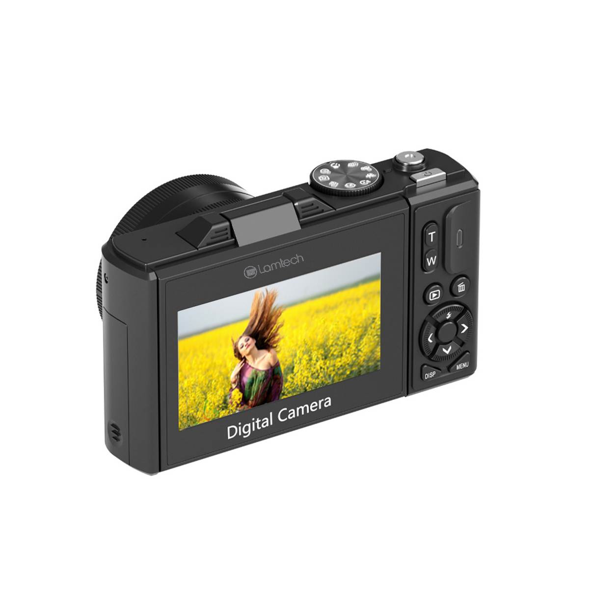 LAMTECH LAM980756 Ψηφιακή Φωτογραφική Μηχανή 5Κ Flip, Μαύρο  | Lamtech| Image 4