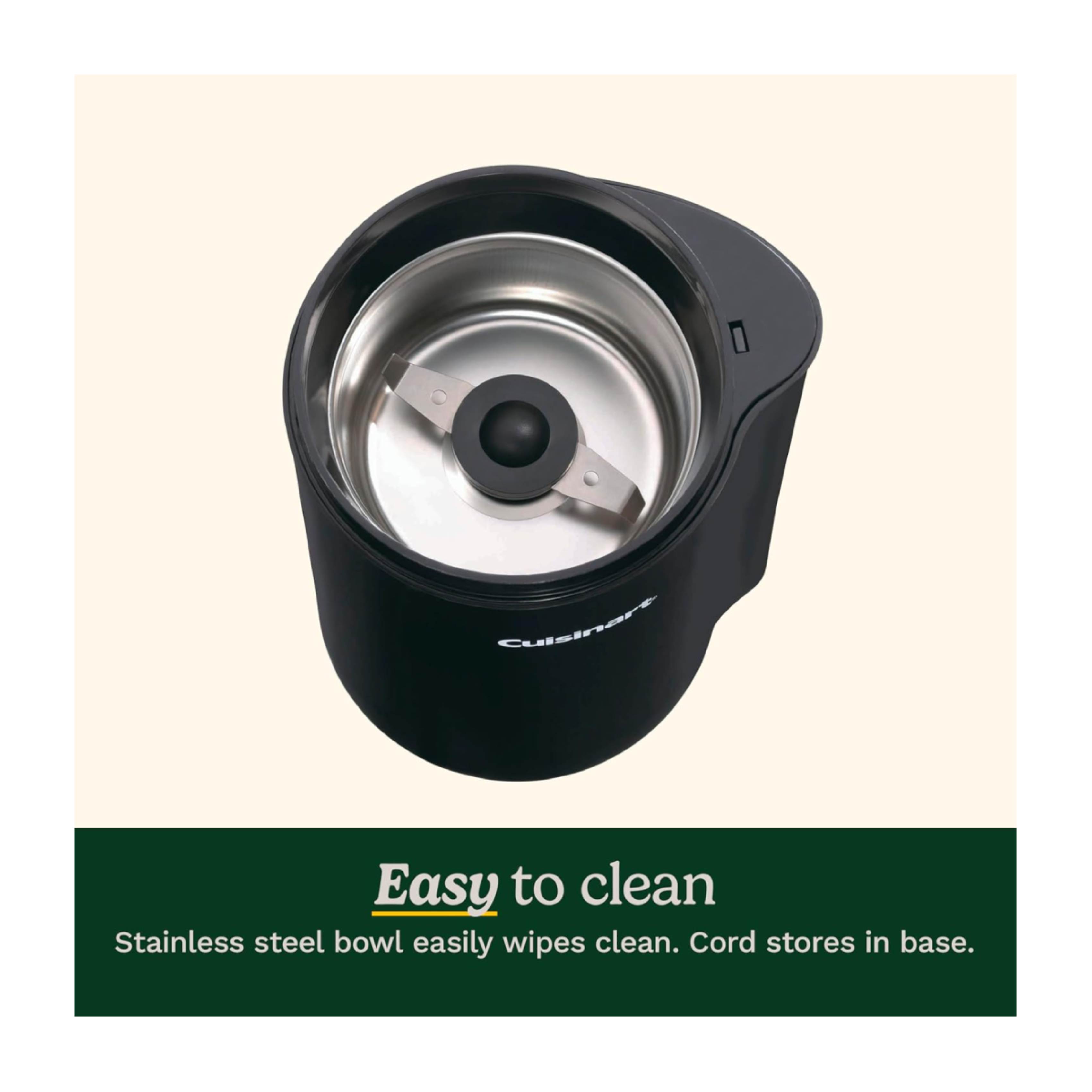 CUISINART DCG20BKNU Coffee Grinder Mill, Black  | Cuisinart| Image 3