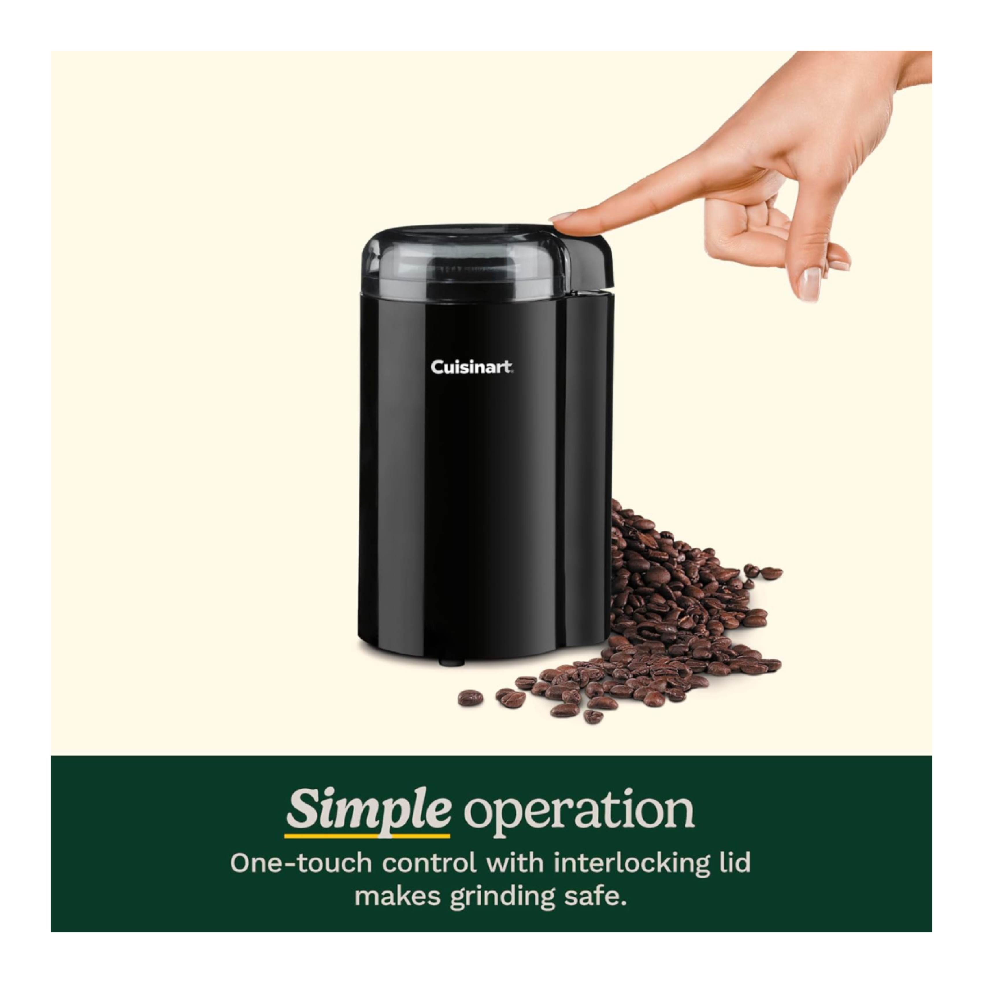 CUISINART DCG20BKNU Coffee Grinder Mill, Black  | Cuisinart| Image 4