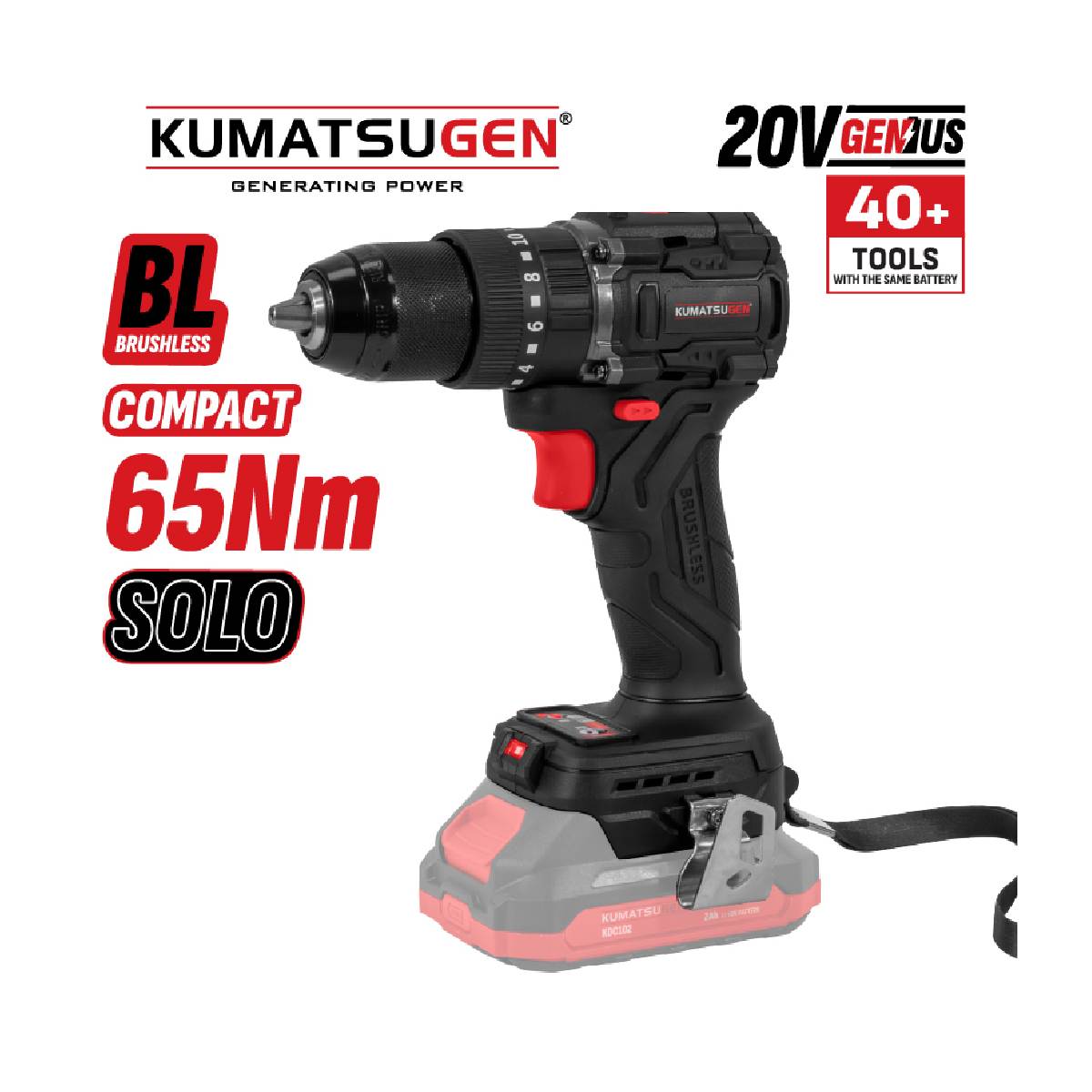 Image of suggested product: KUMATSUGEN KDC115 Κρουστικό Δραπανοκατσάβιδο Μπαταρίας 20V Solo