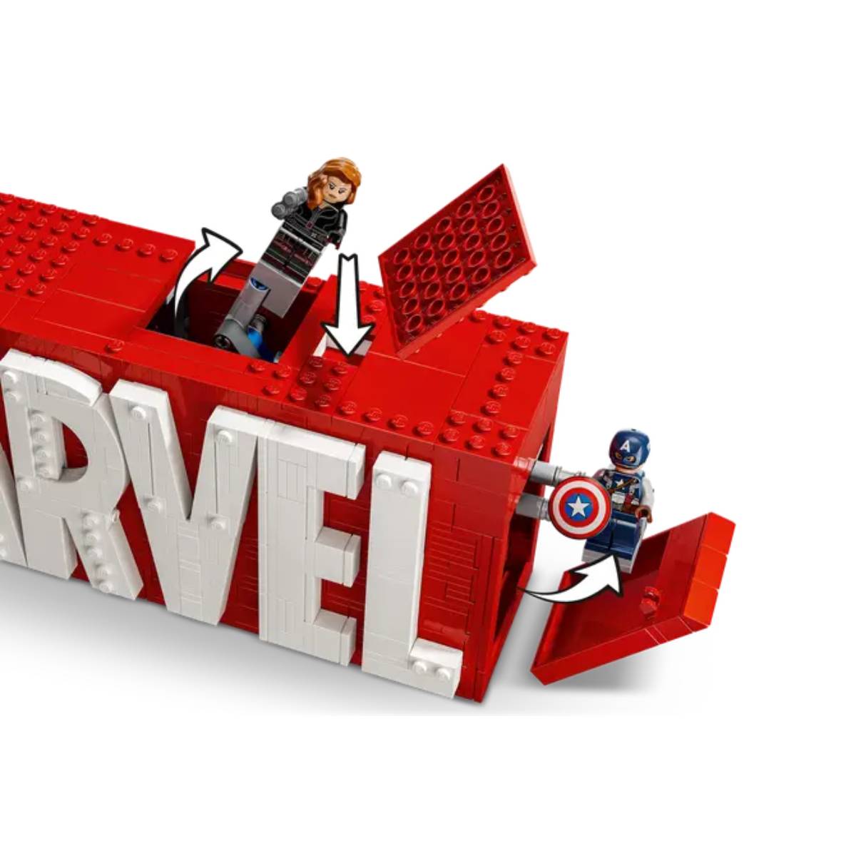 LEGO® 76313 Marvel: MARVEL Λογότυπο & Μινιατούρες, 931 Τεμάχια  | Lego| Image 2