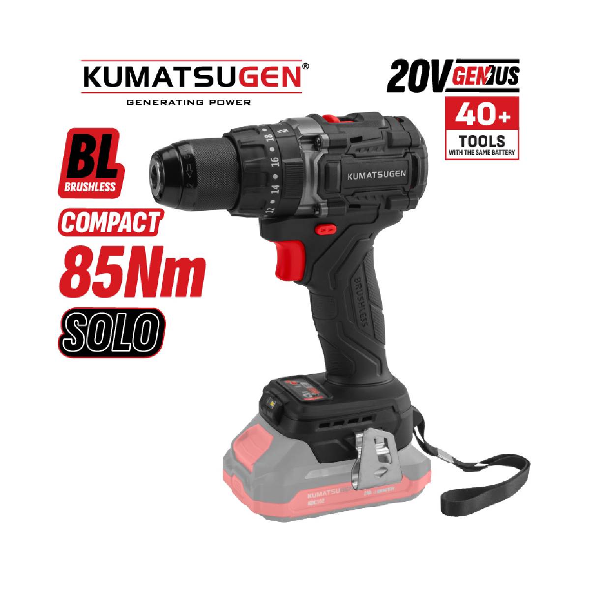 Image of suggested product: KUMATSUGEN KDC120 Κρουστικό Δραπανοκατσάβιδο Μπαταρίας 20V Solo