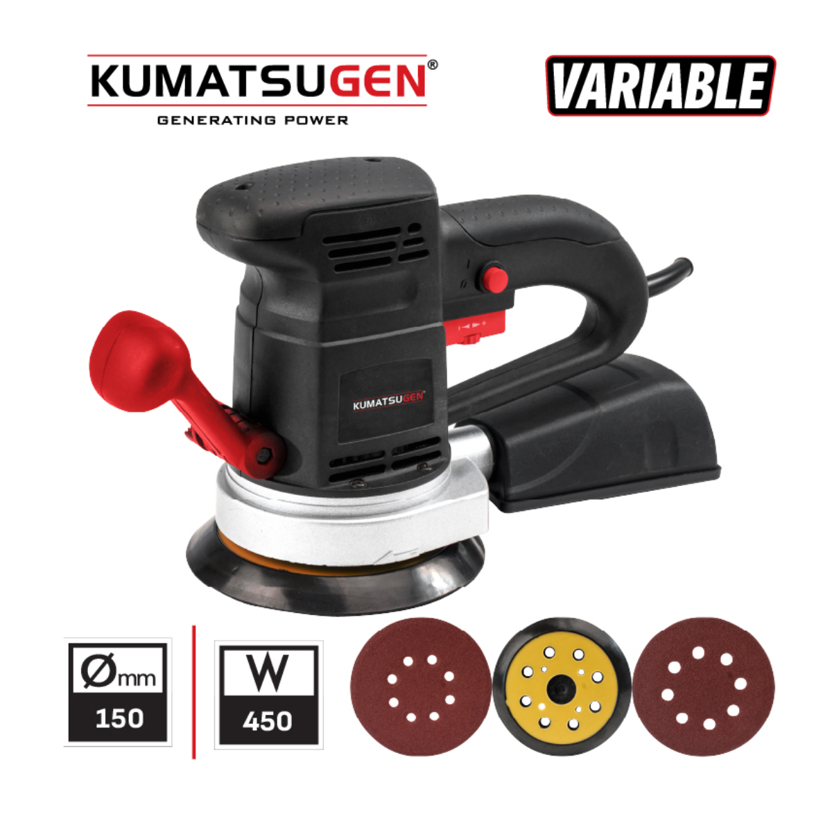 KUMATSUGEN KSS150 Electric Eccentric Sander 450W | Kumatsugen| Image 1