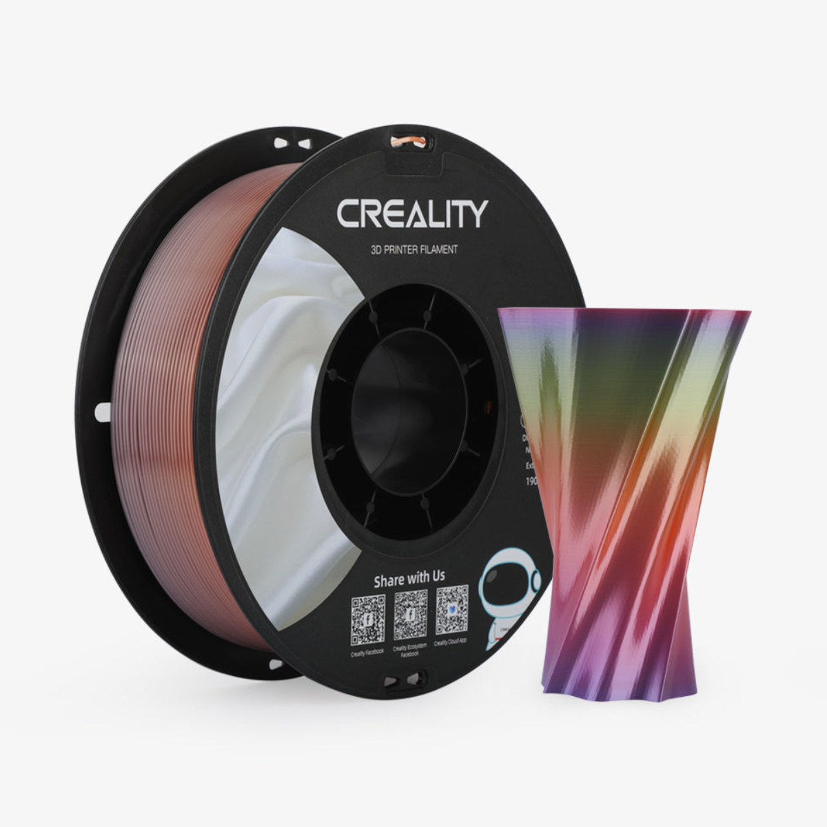 CREALITY CR-Silk PLA Filament Υλικό Εκτύπωσης 1 kg, Rainbow | Creality| Image 1