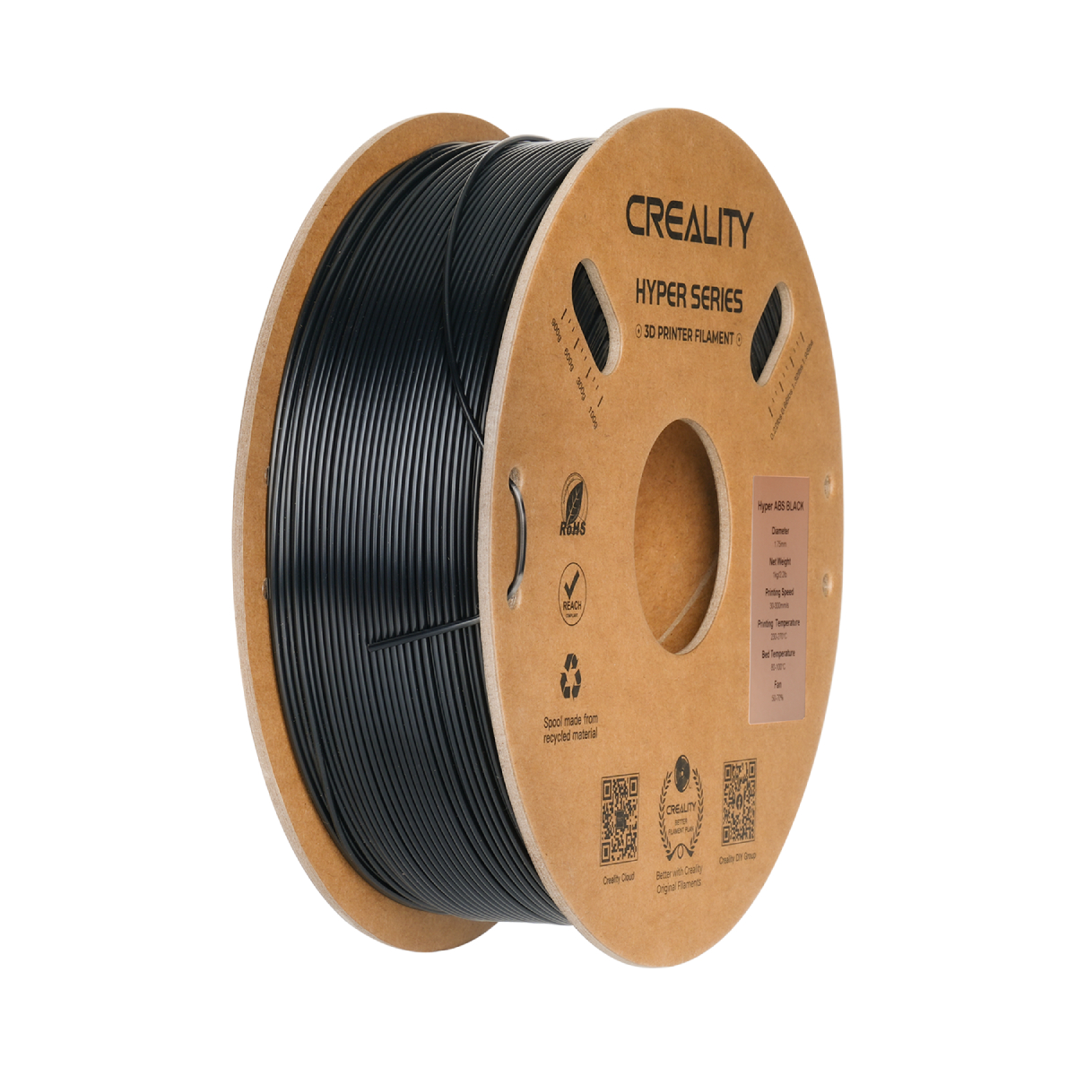 CREALITY Hyper ABS Filament 1 kg, Black | Creality| Image 1