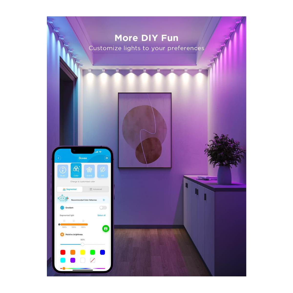 GOVEE H608A RGBIC Downlights Έξυπνη Ταινία LED Φωτισμού 5m,  Πολύχρωμο | Govee| Image 2