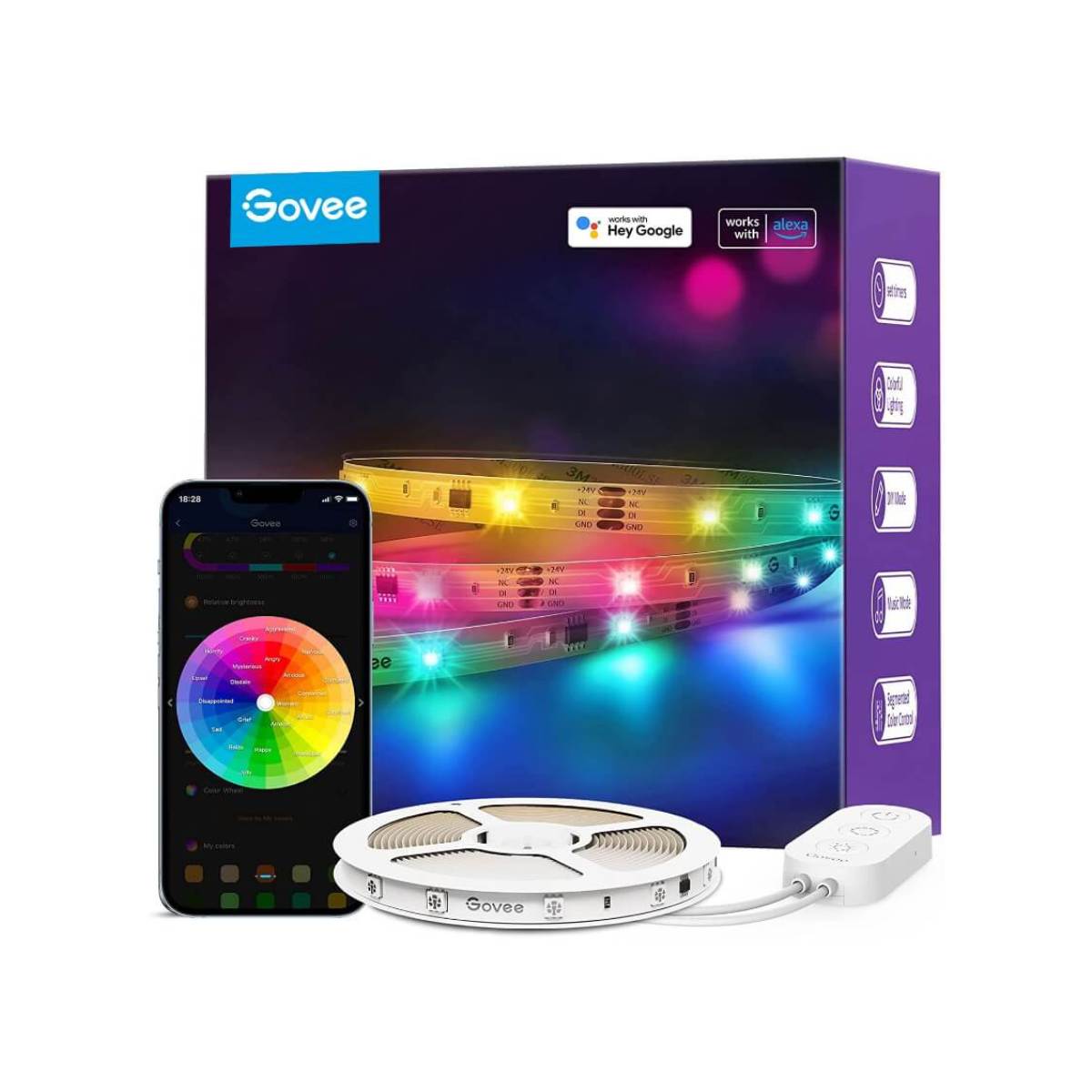 GOVEE H618C Smart LED Ταινία 10m, Πολύχρωμο  | Govee| Image 1
