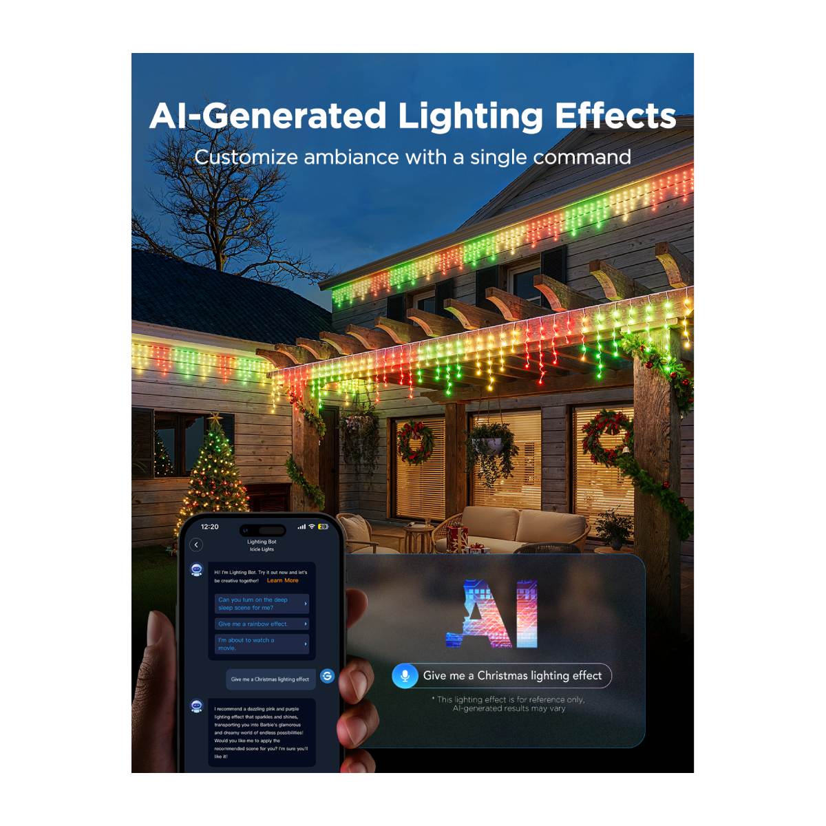 GOVEE H70D1 Smart LED Ταινία Φωτισμού Εξωτερικού Χώρου Καταρράκτης 10m, Πολύχρωμο | Govee| Image 5