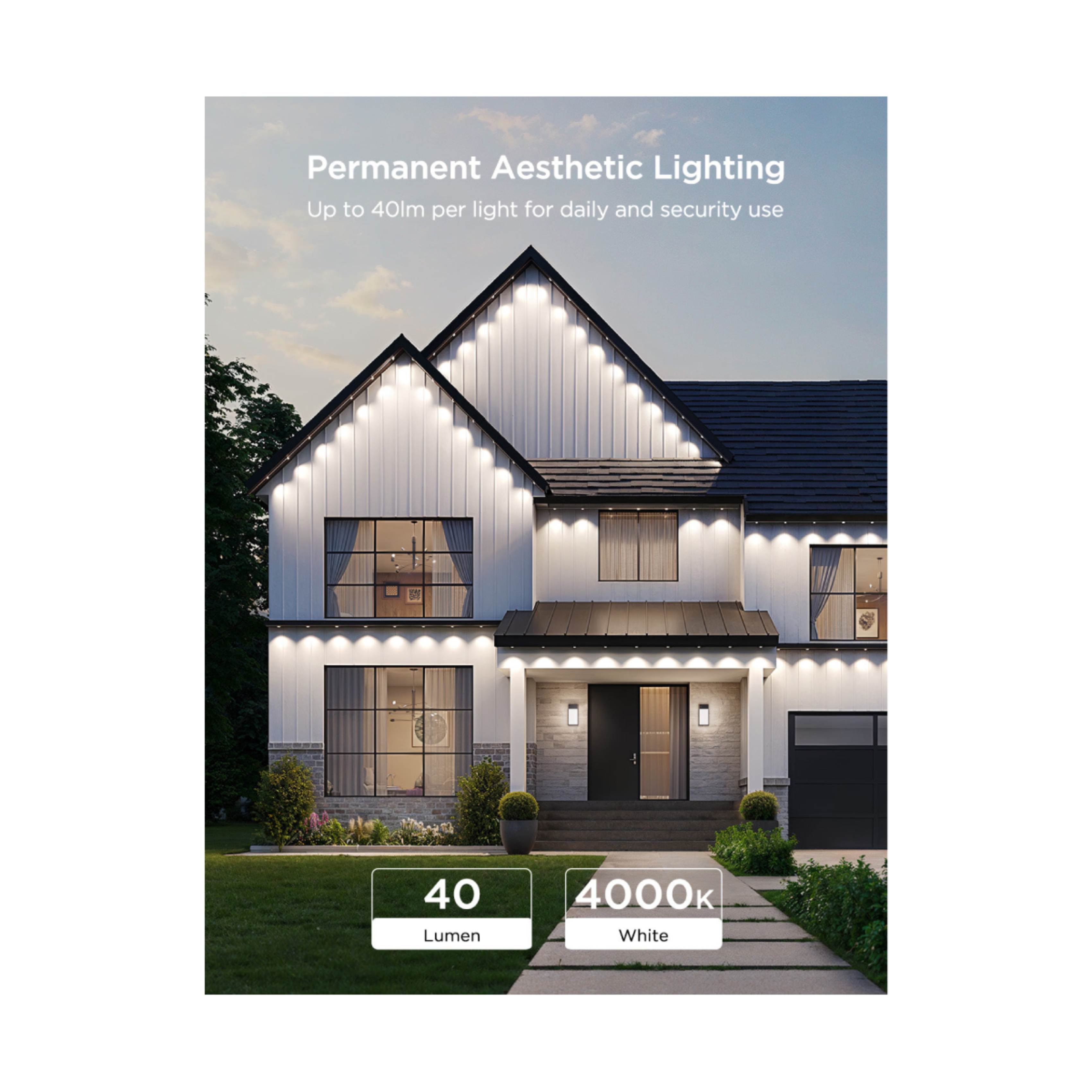 GOVEE H705B Smart LED Ταινία Μόνιμου Φωτισμού Εξωτερικού Χώρου 15m, Πολύχρωμο  | Govee| Image 4
