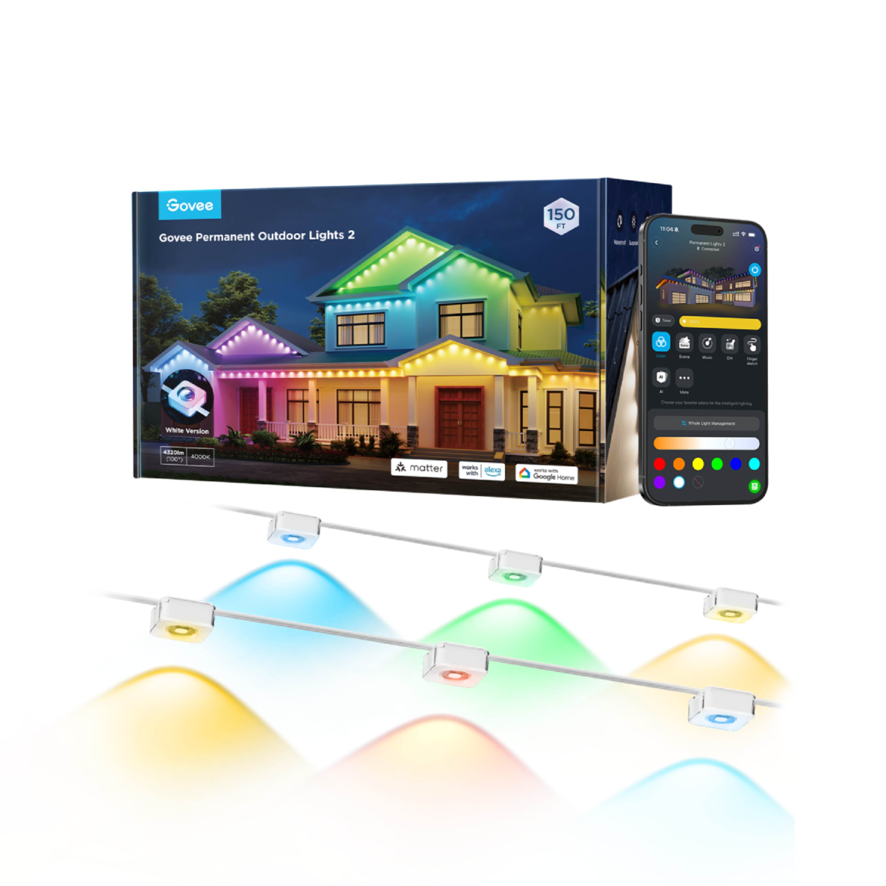 GOVEE H705B Smart LED Ταινία Μόνιμου Φωτισμού Εξωτερικού Χώρου 15m, Πολύχρωμο  | Govee| Image 3