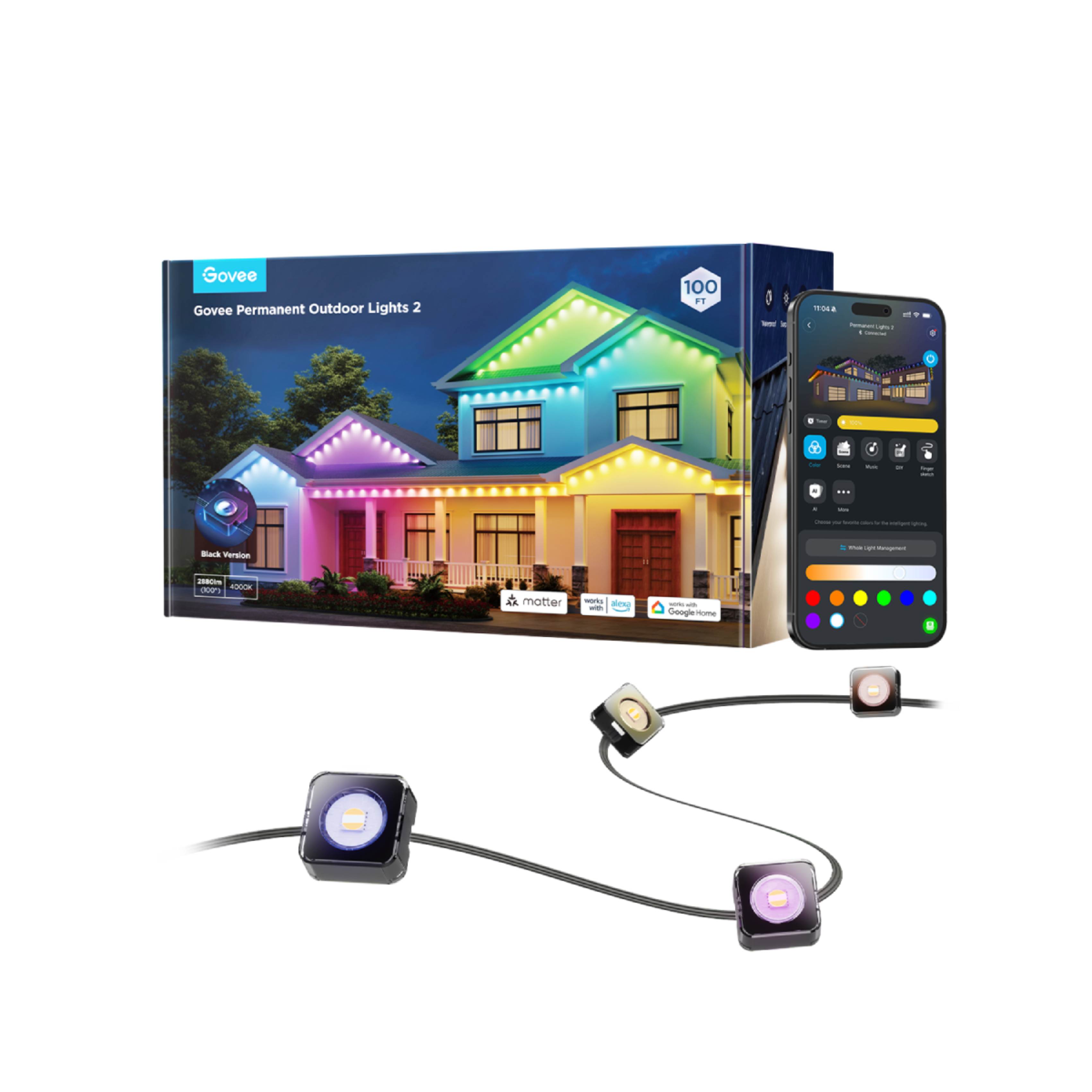 GOVEE H705A Smart LED Ταινία Μόνιμου Φωτισμού Εξωτερικού Χώρου 30m, Πολύχρωμο  | Govee| Image 2