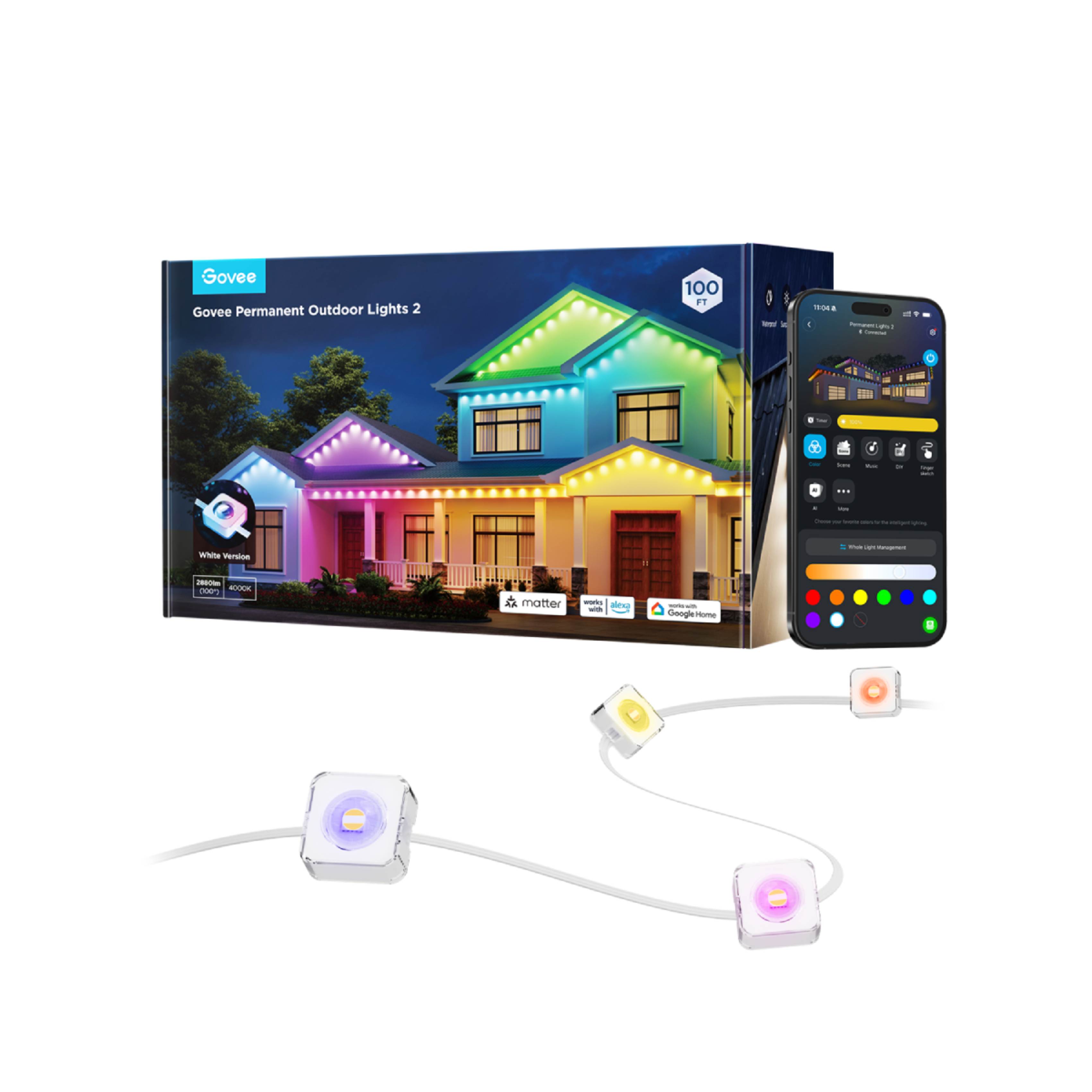 GOVEE H705A Smart LED Ταινία Μόνιμου Φωτισμού Εξωτερικού Χώρου 30m, Πολύχρωμο  | Govee| Image 1