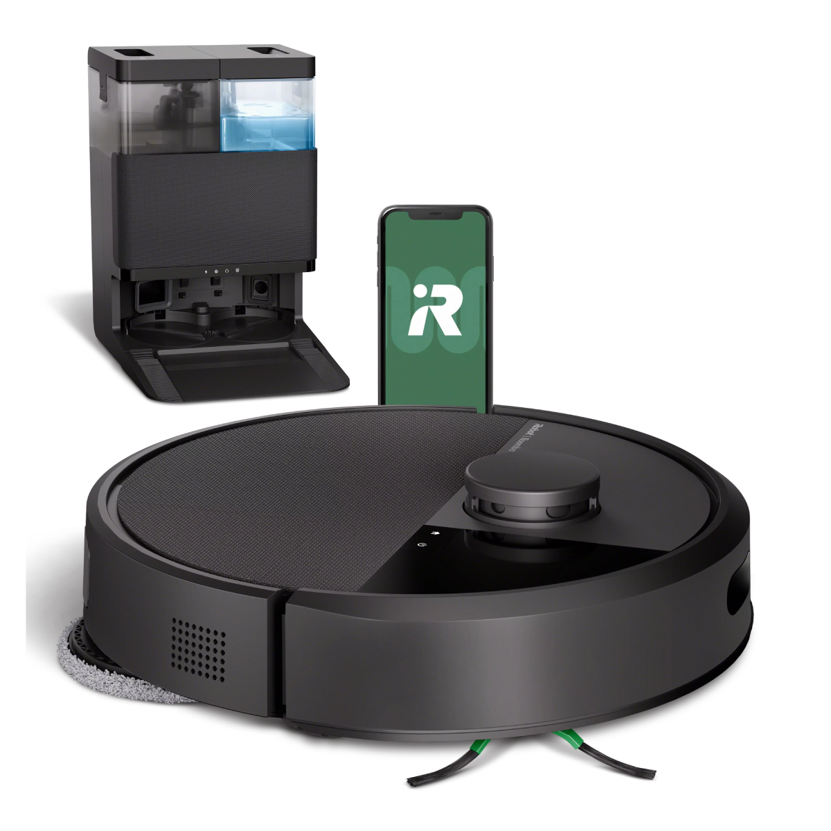 ROOMBA G185040 Plus 405 Combo+ Ρομποτική Σκούπα-Σφουγγαρίστρα με Κάδο, Μαύρο | Irobot| Image 1