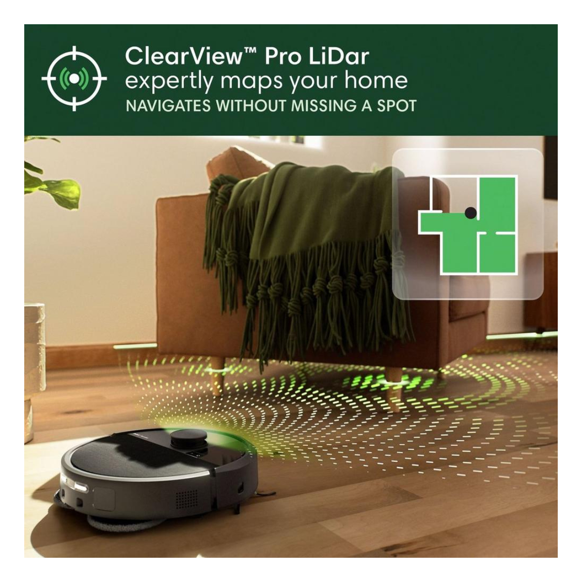 ROOMBA N185040 Plus 505 Combo + AutoWash Βάση Ρομποτική Σκούπα - Σφουγγαρίστρα, Μαύρο | Irobot| Image 8