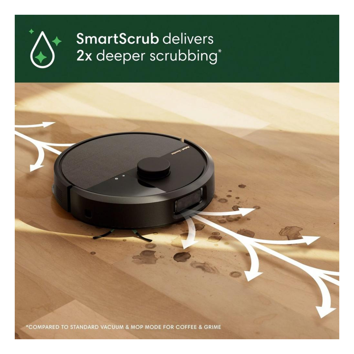 ROOMBA N185040 Plus 505 Combo + AutoWash Βάση Ρομποτική Σκούπα - Σφουγγαρίστρα, Μαύρο | Irobot| Image 5