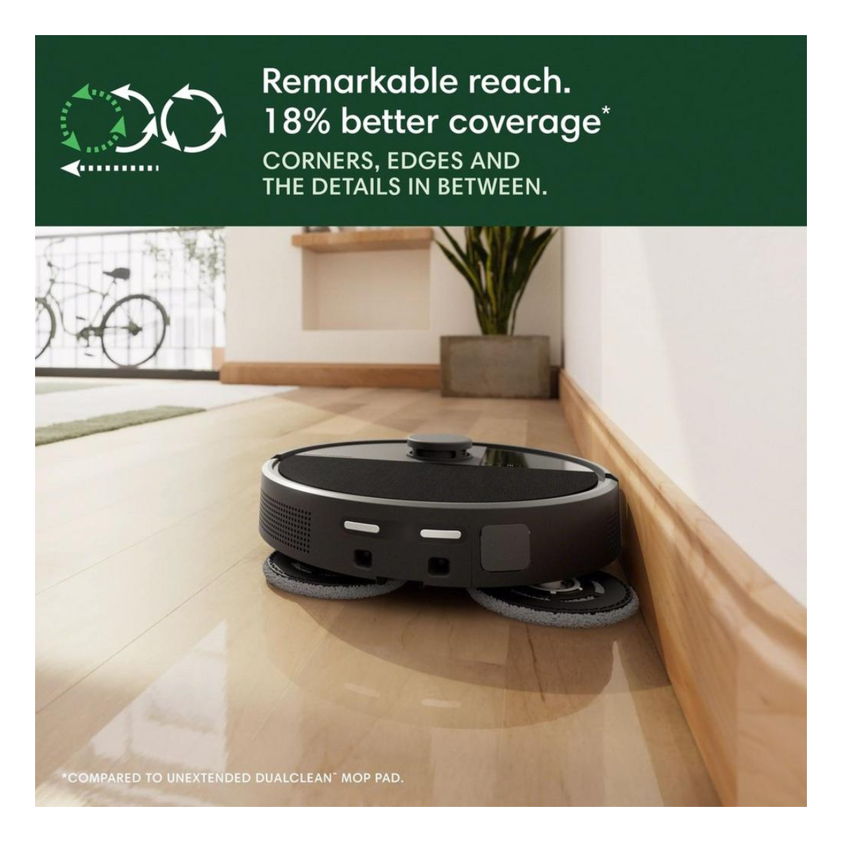ROOMBA N185040 Plus 505 Combo + AutoWash Βάση Ρομποτική Σκούπα - Σφουγγαρίστρα, Μαύρο | Irobot| Image 3