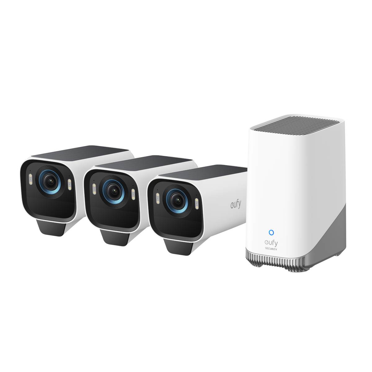 ANKER Eufy Cam S3 Pro Κιτ 3 Κάμερες Ασφαλείας Εξωτερικού Χώρου με Ηλιακή Φόρτιση | Anker| Image 1
